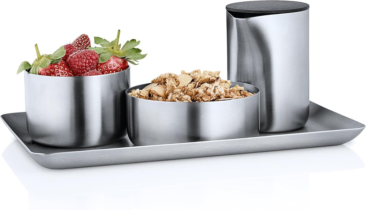 Sleek Ceramic Snack Bowl for Cereal and Fruit - Dishwasher Safe