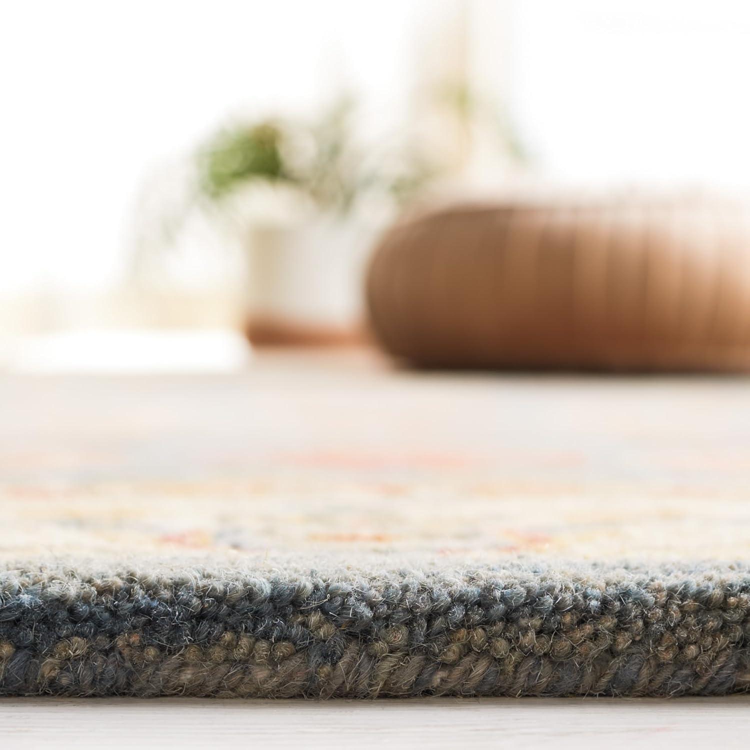 Anatolia AN544 Hand Tufted Indoor Accent Rug - Light Blue/Ivory - 2'x3' - Safavieh
