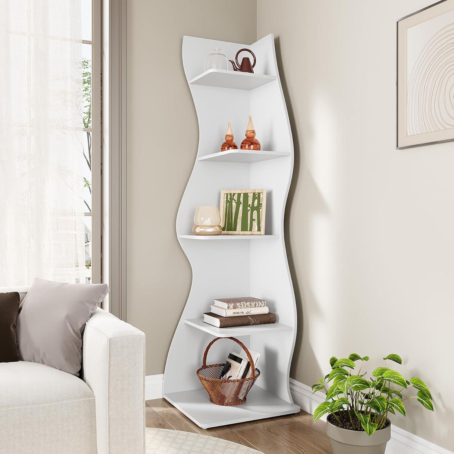Millwood Pines Arhab Corner Bookcase