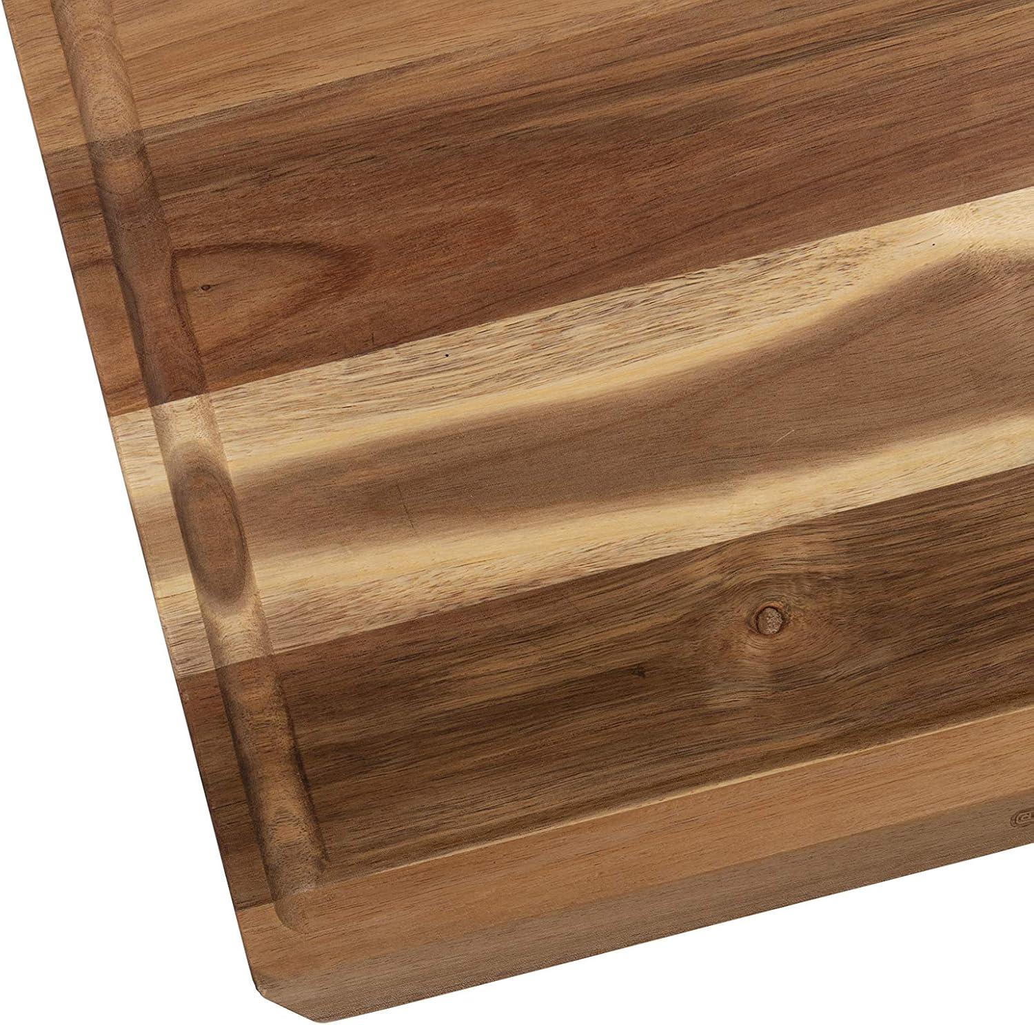 Dexas 20" Rectangular Acacia Wood Cutting Board with Well