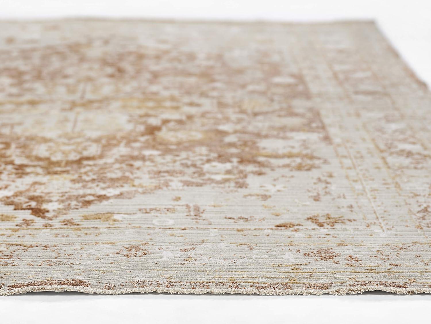 Momeni Cambridge Viscose and PES Medallion Charcoal Area Rug 2'2" X 3'11"