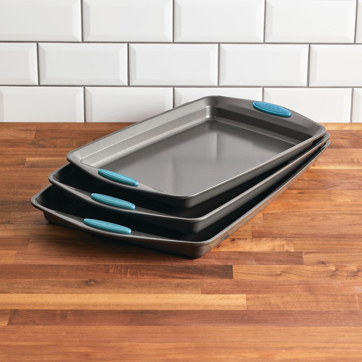 Rachael Ray Rachael Ray Nonstick Bakeware Cookie Pans / Baking Pans Set, 3 Piece