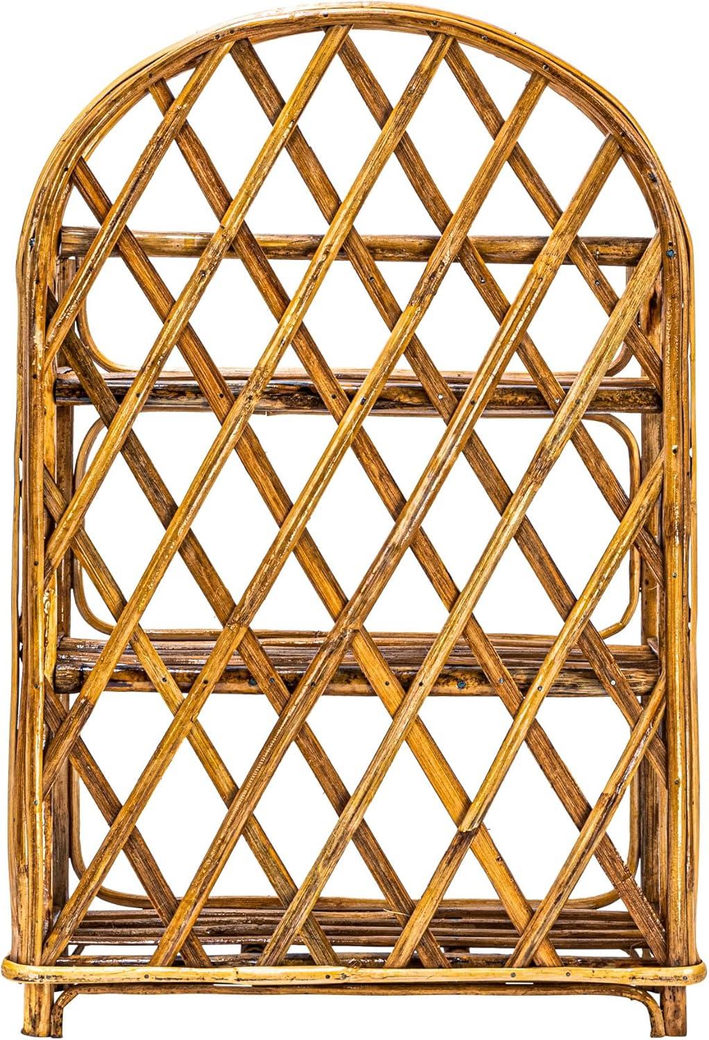 Bloomingville Rattan Wall Shelf with 3 Shelves