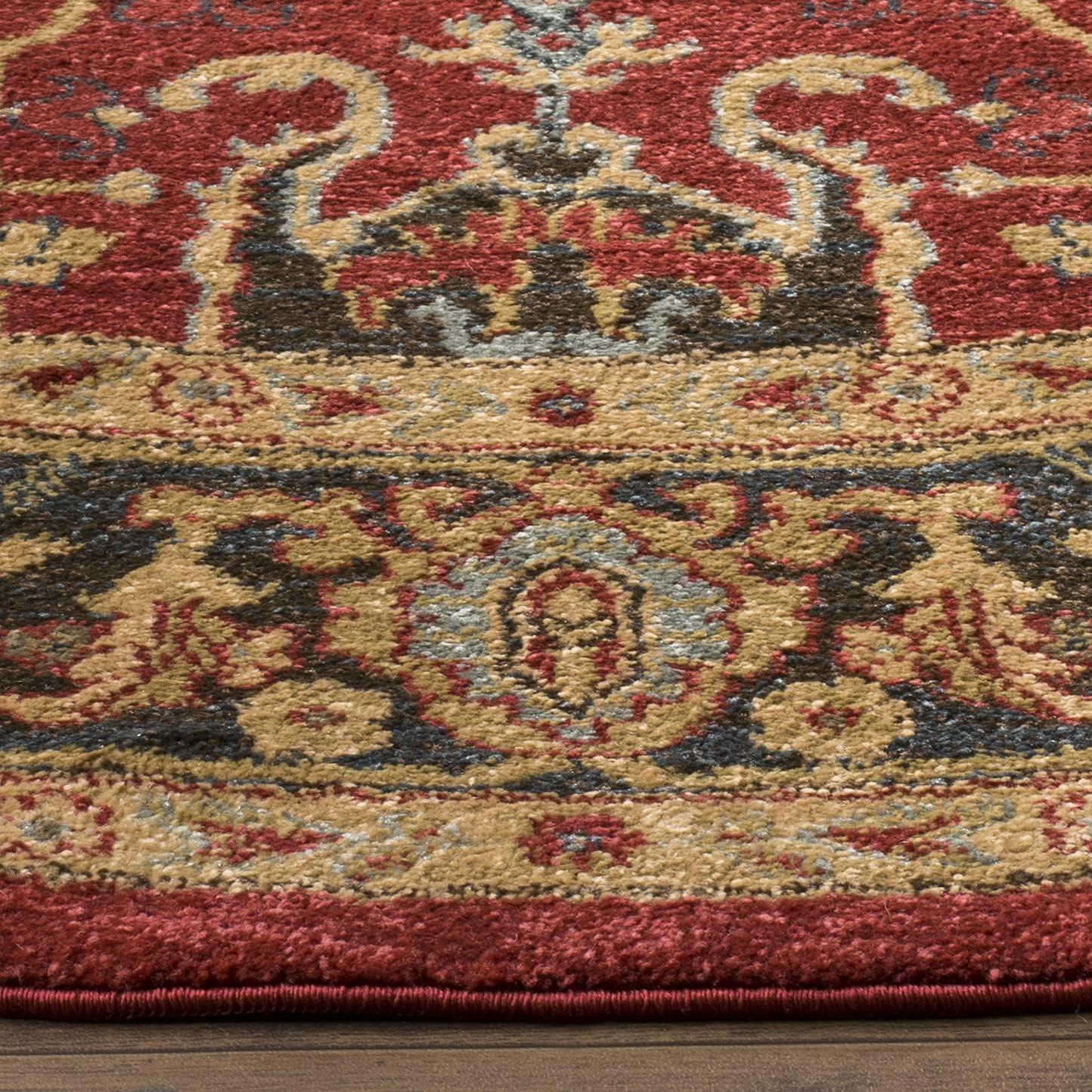 Mahal MAH625 Power Loomed Indoor Area Rug - Natural/Navy - 6'7"x9'2" - Safavieh.