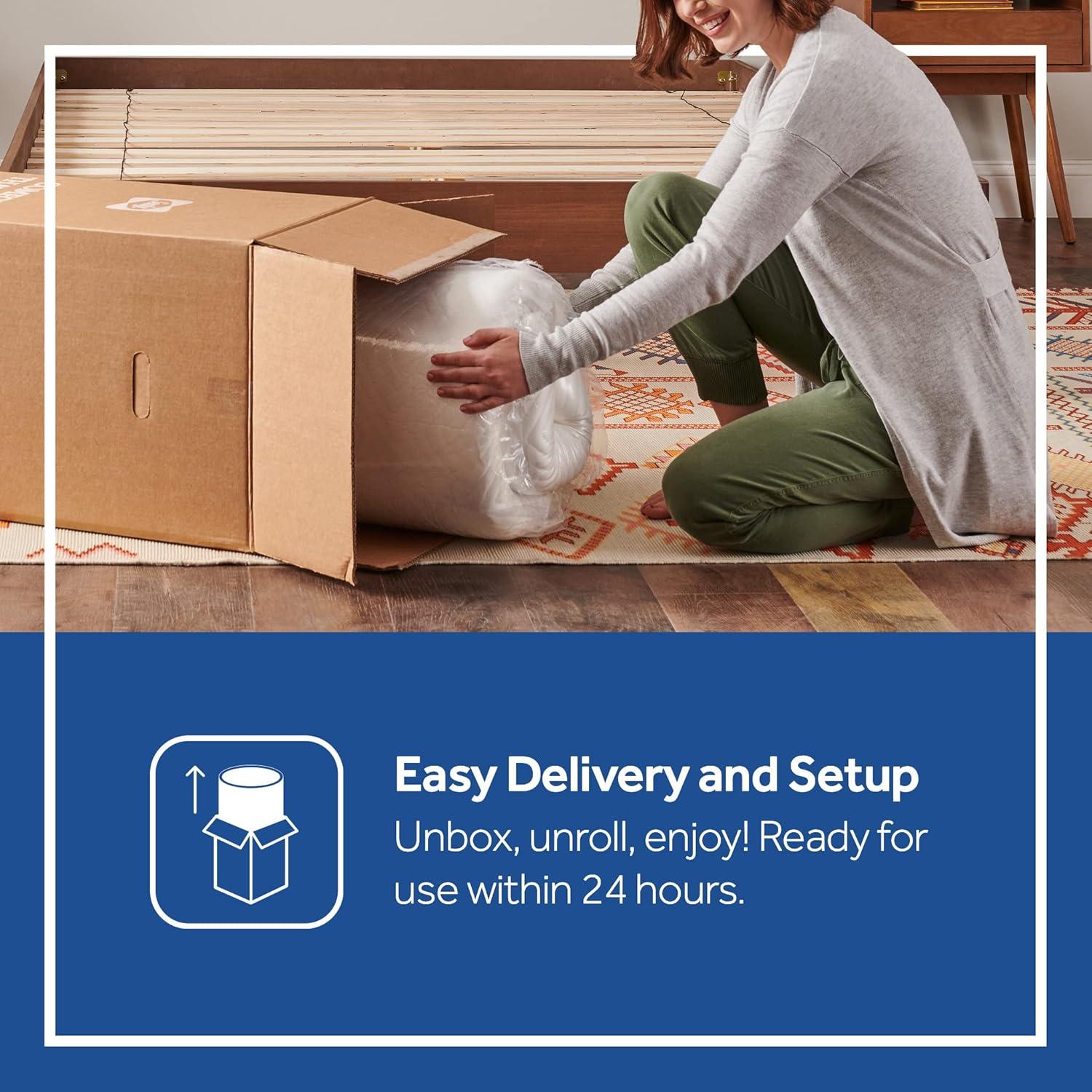 Sealy Essentials 12" Twin Gel Memory Foam Mattress-in-a-Box, Adult