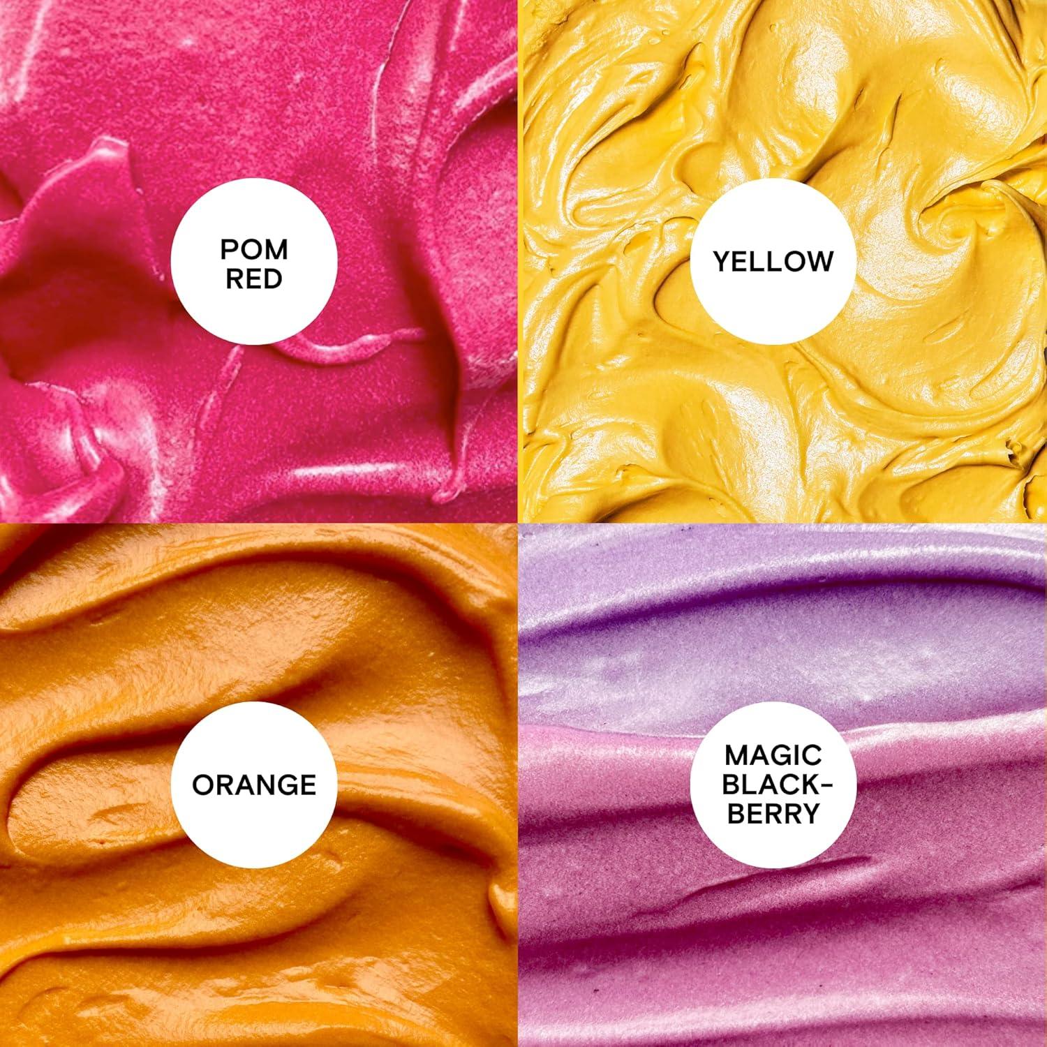 Supernatural Kitchen 100% Plant-Based Food Colors, 4 Packets, 0.28 oz (2 g) Each