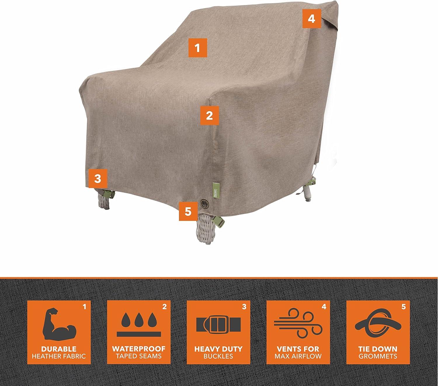Modern Leisure Modern Leisure Garrison Patio Swivel Lounge Chair Cover,  37.5"L x 39.25"W x 38.5"H, Sandstone