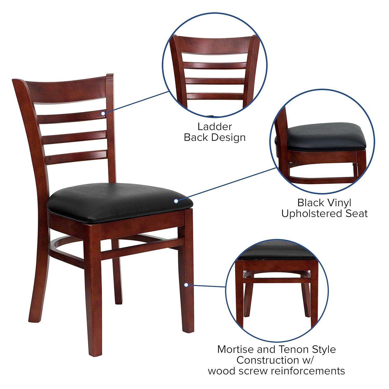 Red Barrel Studio® Ladder Back Wooden Restaurant Chair