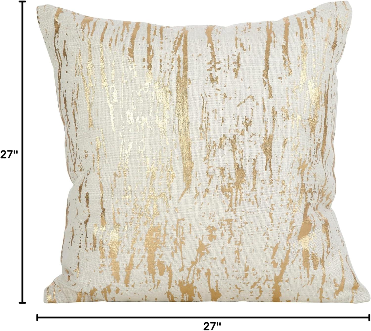 Saro Loretta Collection Abstract Cotton Pillow Cover