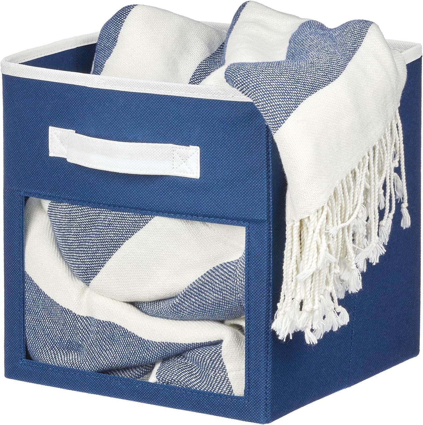 mDesign mDesign Fabric Baby Nursery Storage Cube with Front Window