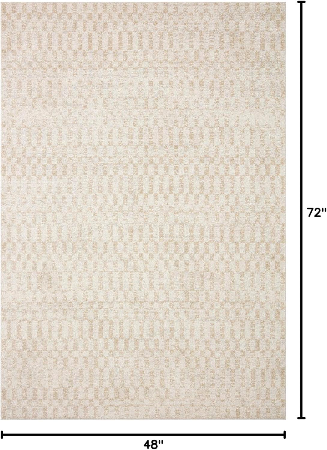 Loloi II Kamala Ivory / Natural 4'-0" x 6'-0" Accent Rug