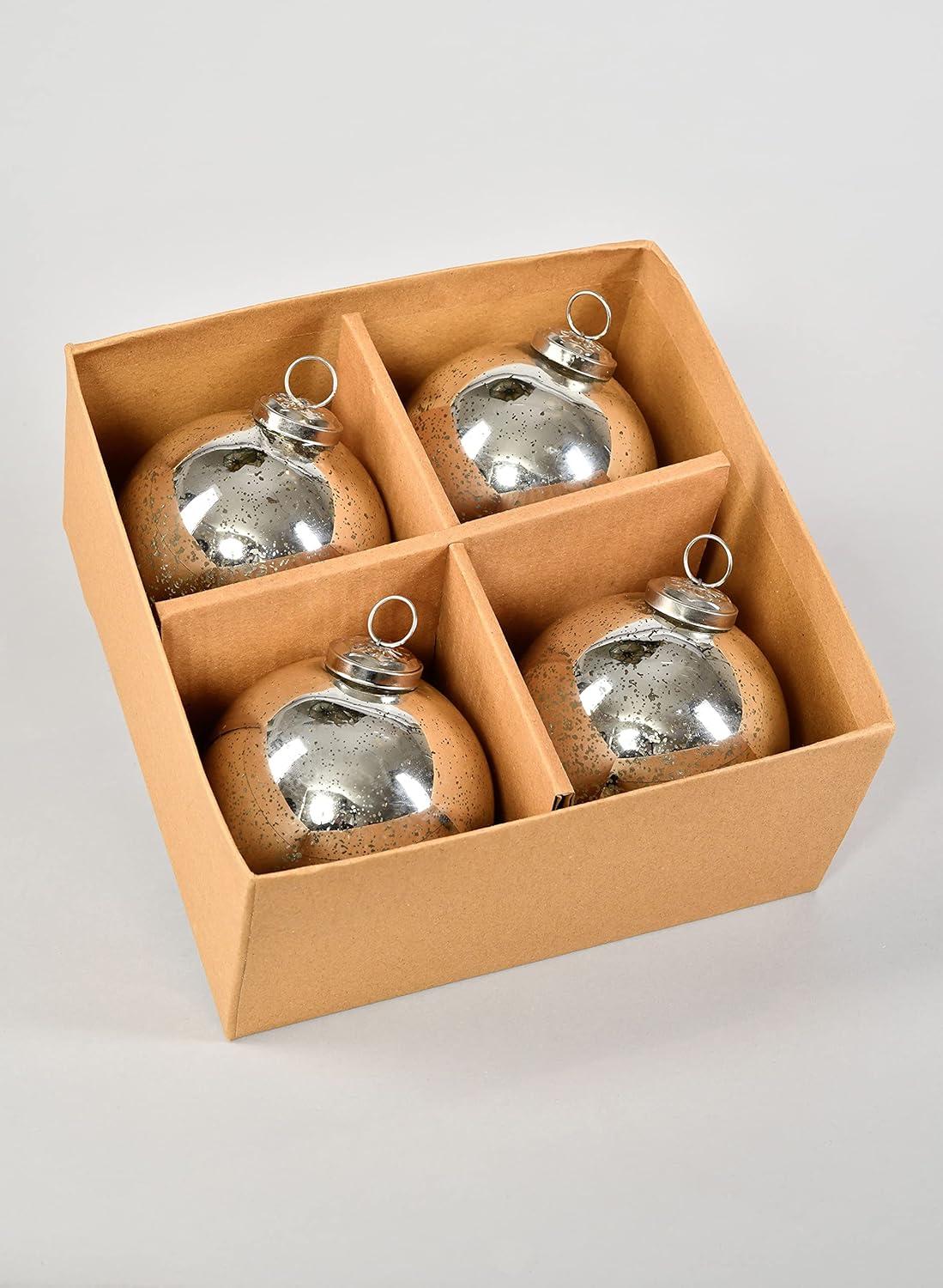 The Holiday Aisle® Glass Ball Ornament (Set of 4)
