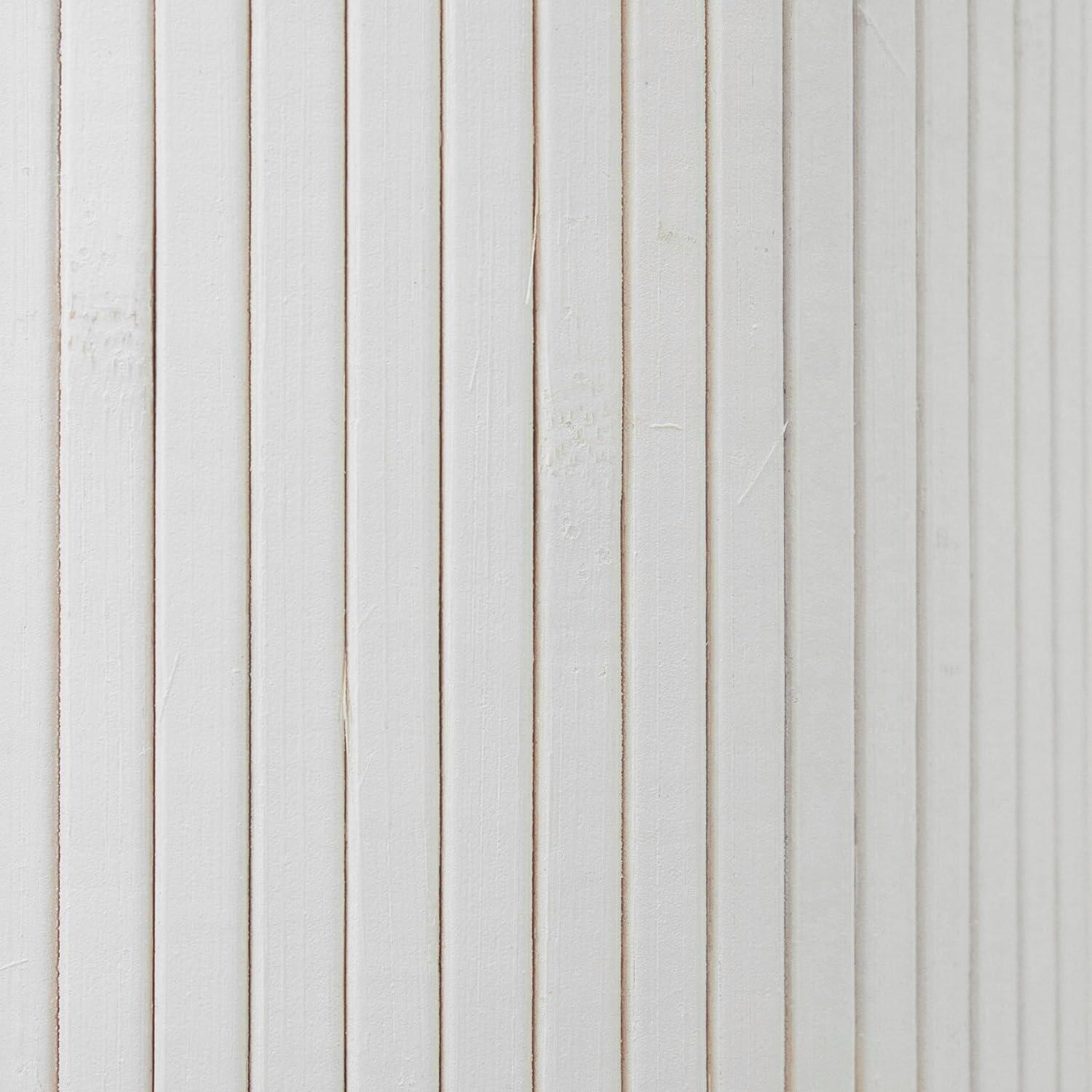 2 ft. Short Bamboo Wave Screen - White