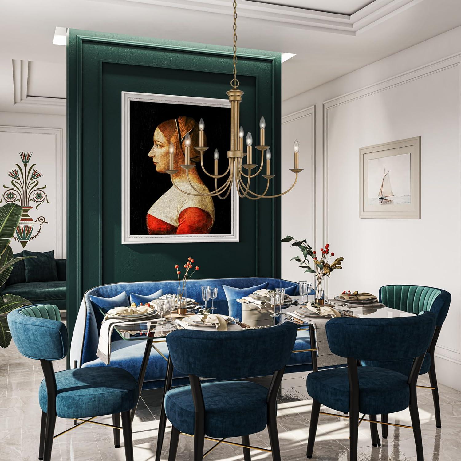 Livex Lighting Estate 9 - Light Chandelier in  Bronze