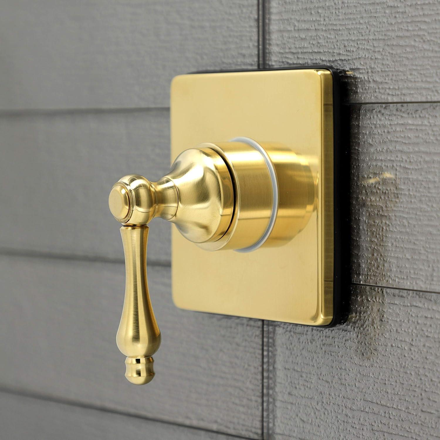 Kingston Brass Single-Handle Wall Mount Three-Way Diverter Valve with Trim Kit