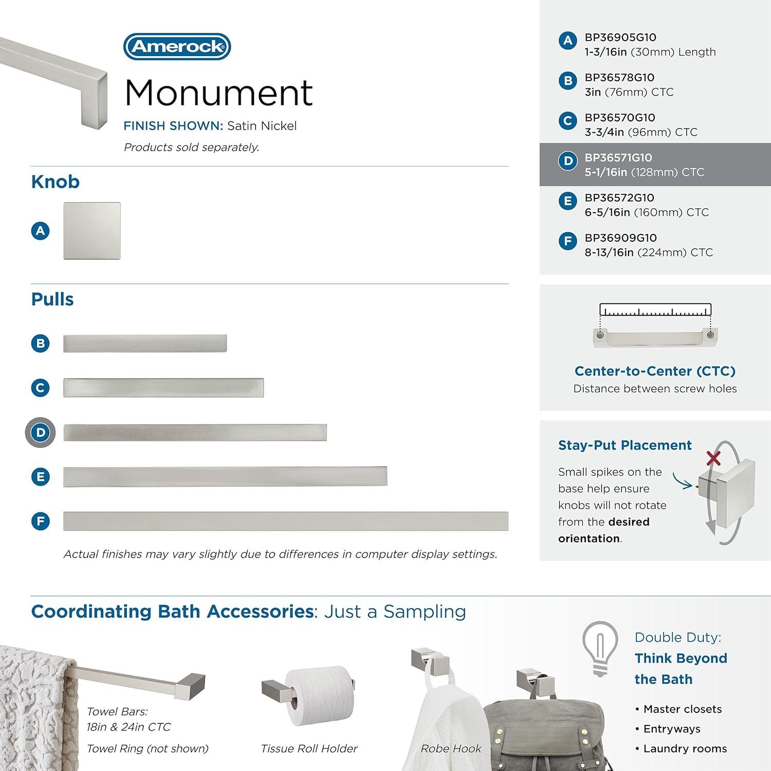 Sleek Satin Nickel Modern Bar Cabinet Pull with Mounting Hardware