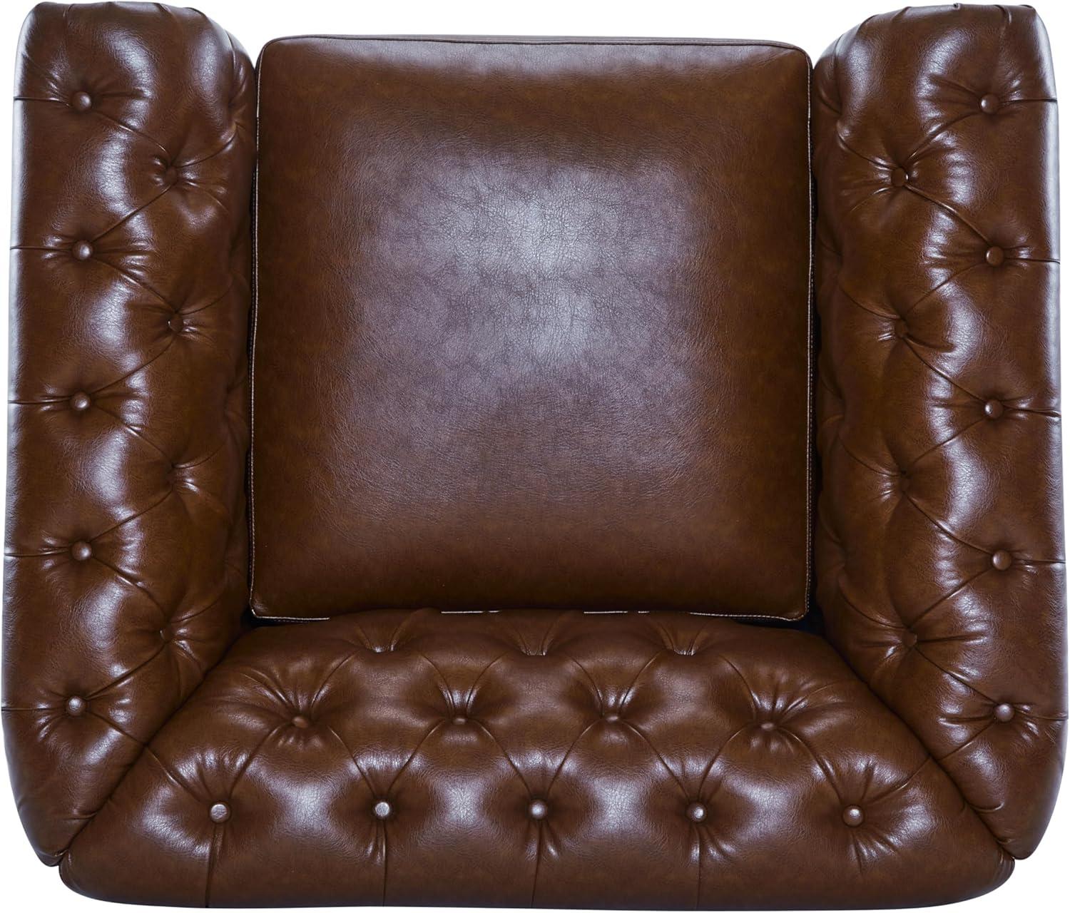 Christopher Knight Home Lawrence Chesterfield Upholstered Swivel Club Chair