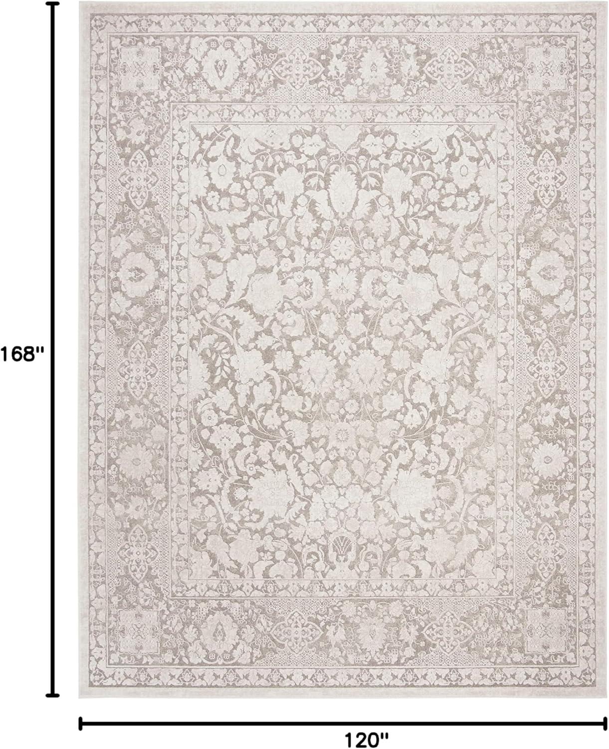 SAFAVIEH Reflection Dermot Traditional Area Rug, Beige/Cream, 10' x 14'