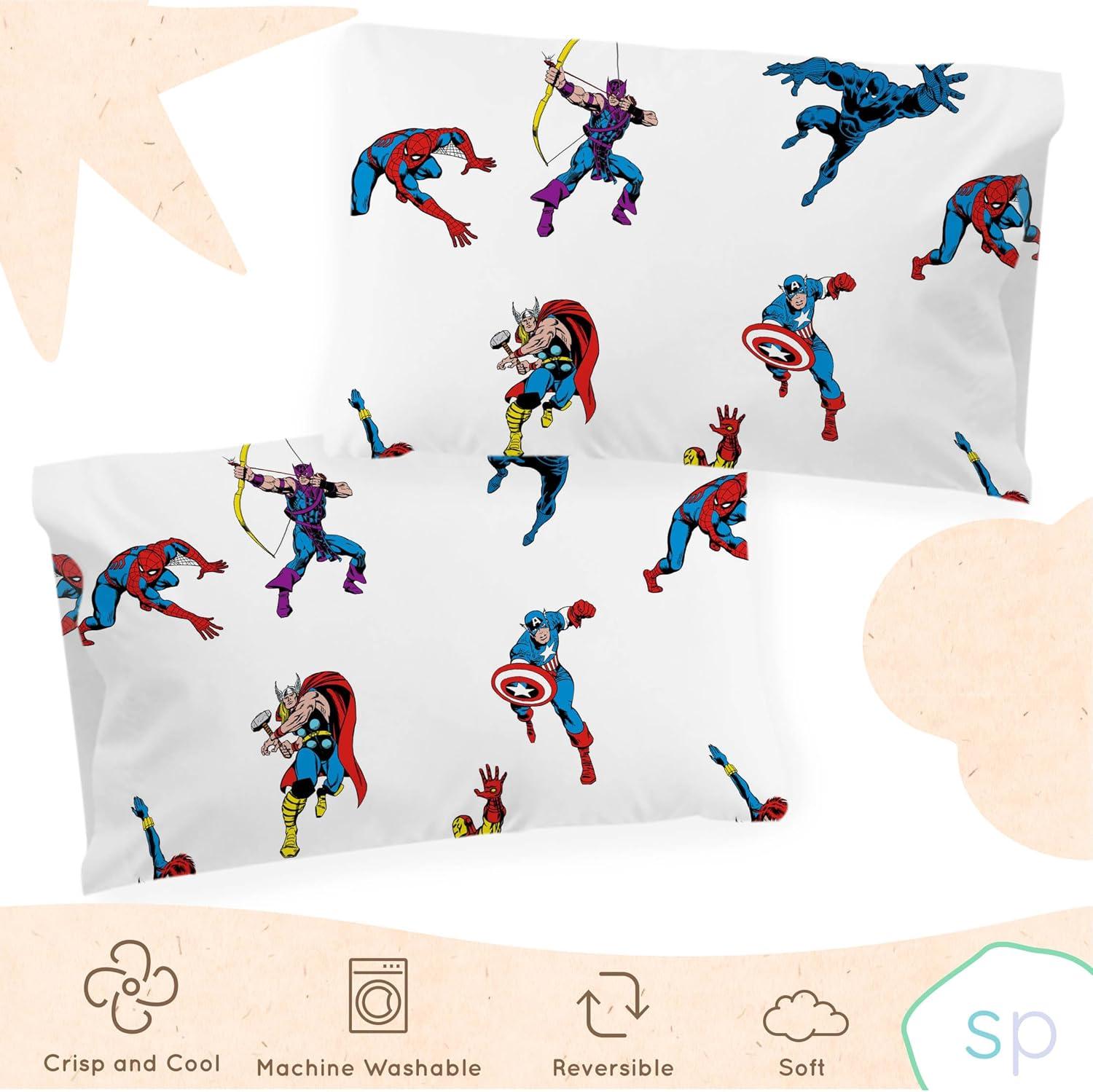 Saturday Park Marvel Comics Invincible 100% Organic 2 Pack Cotton Pillowcase