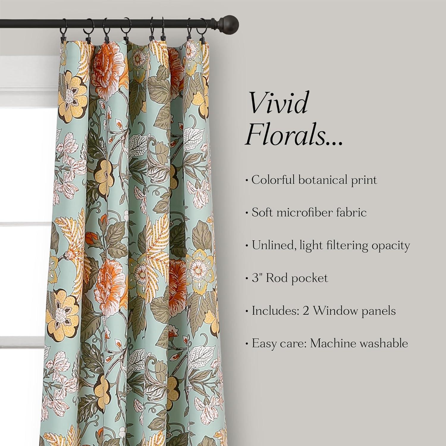 Lush Decor Polyester Room Darkening Curtain Pair (Set of 2)