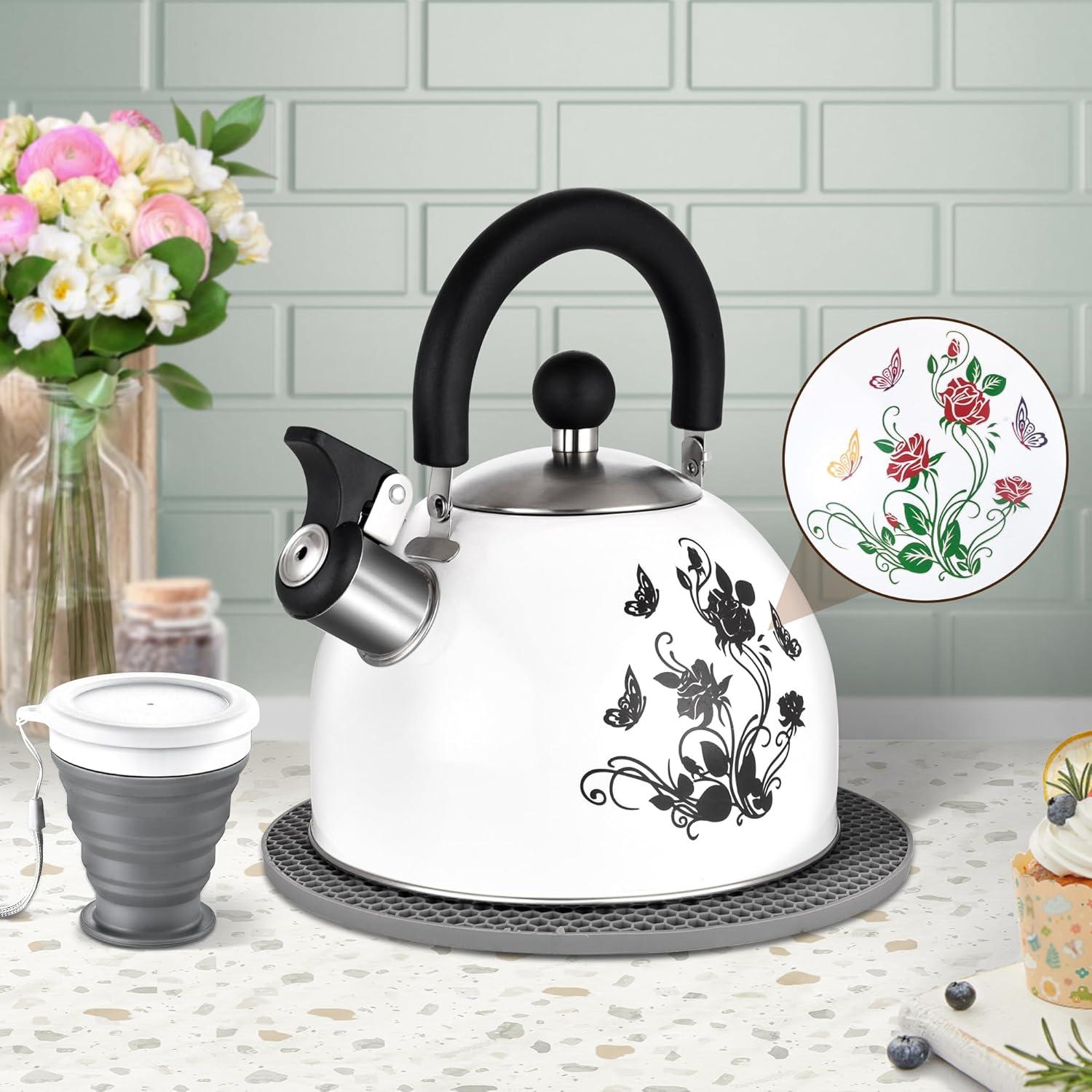 ARC ARC 2 Quarts Stainless Steel Whistling Stovetop Tea Kettle