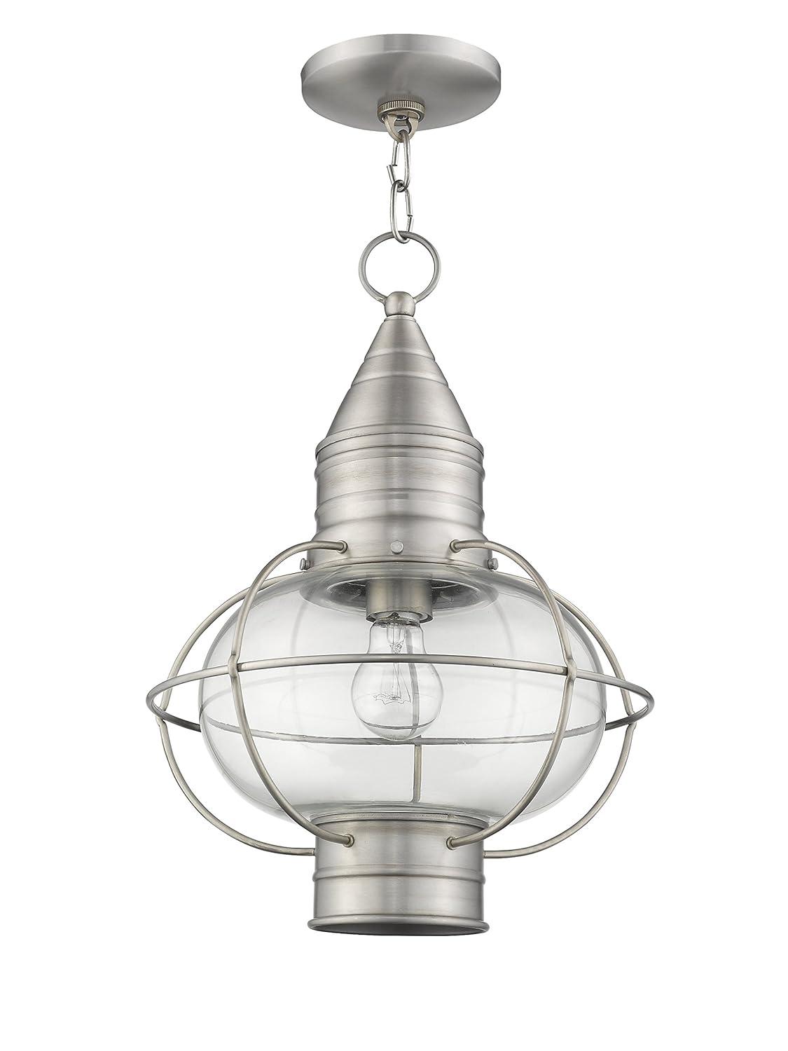 Livex Lighting Newburyport 1 - Light Pendant in  Brushed Nickel