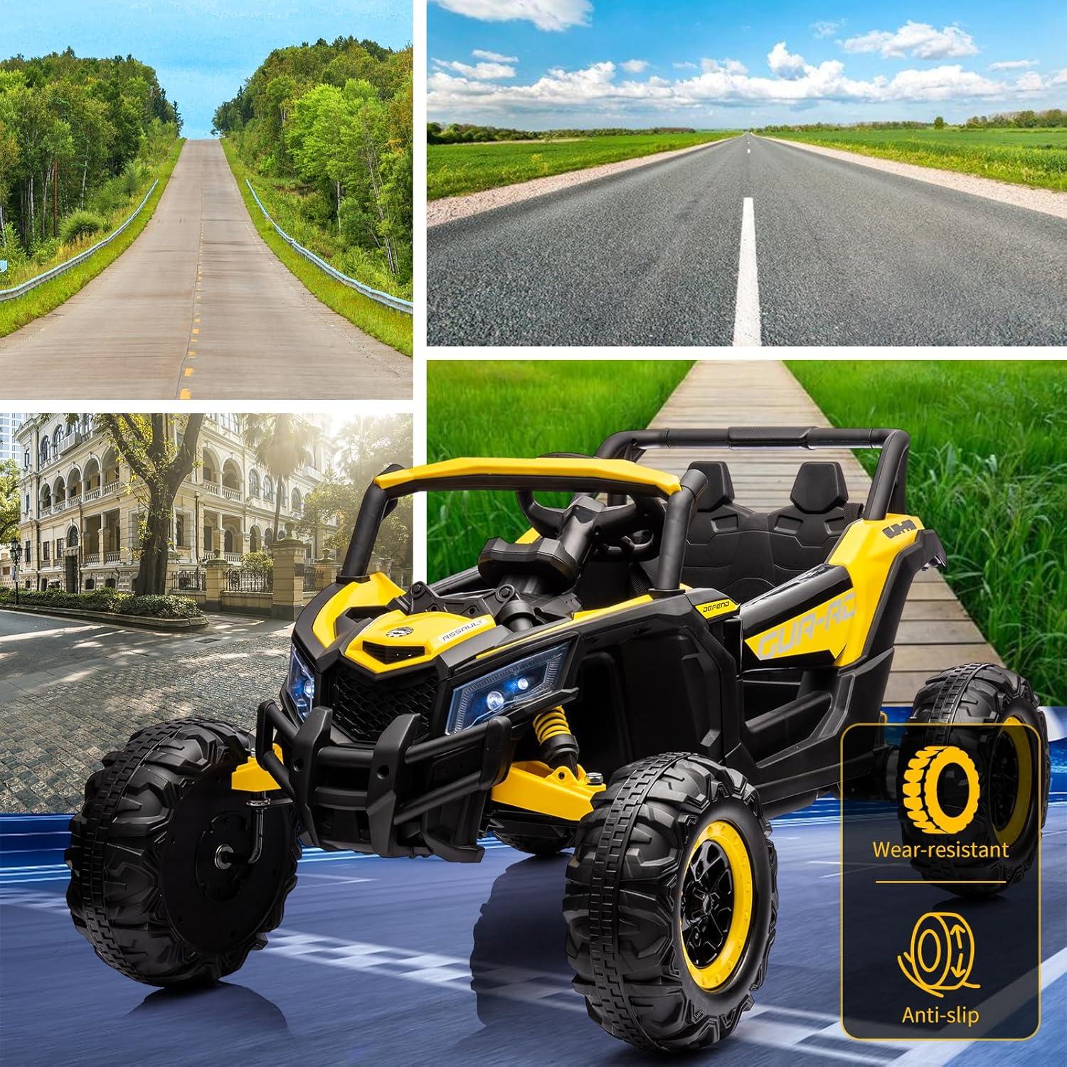 24V Ride On UTV Car, Battery Powered Electric Vehicles with Remote Control