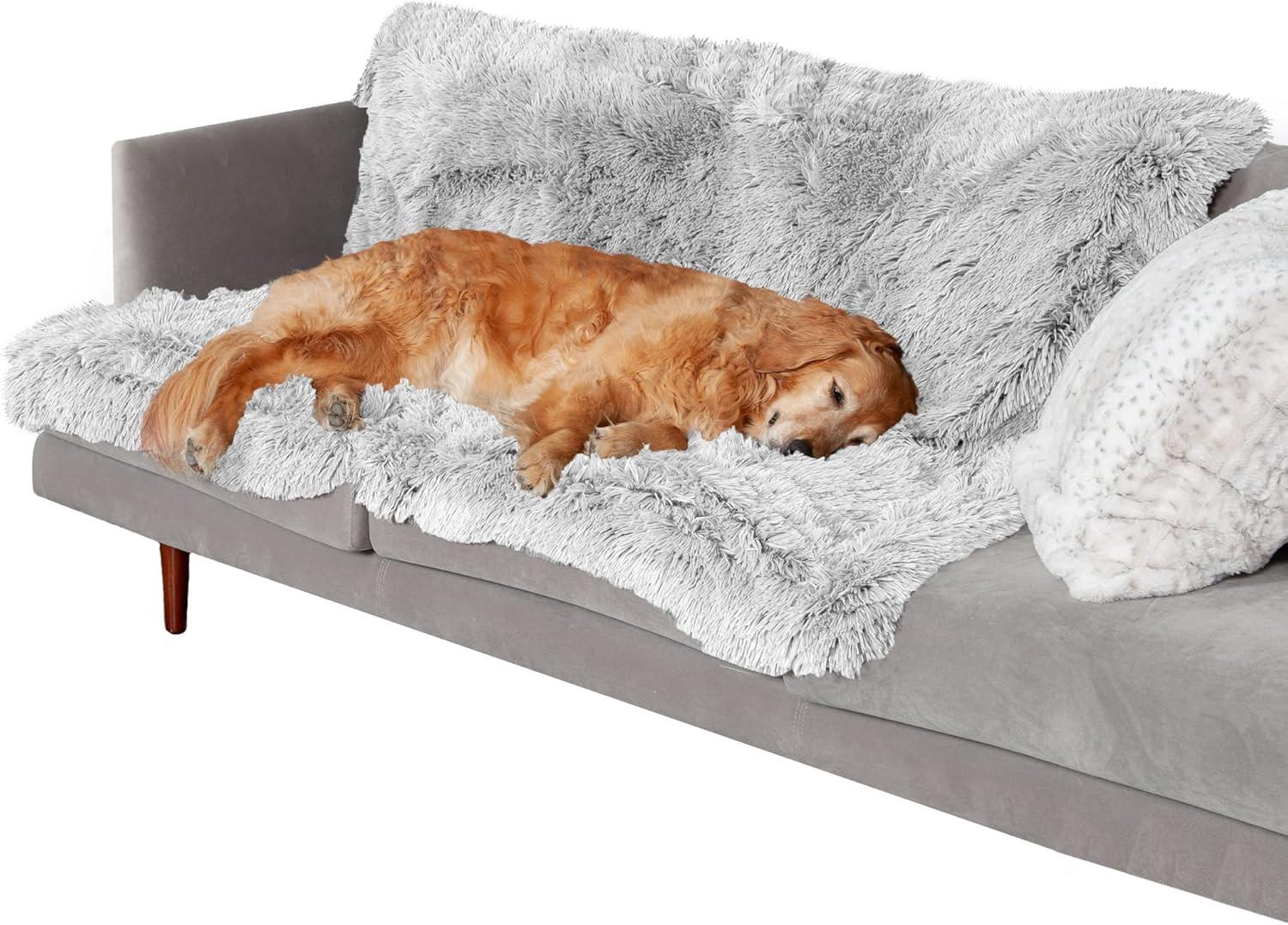 FurHaven Long Fur & Velvet Waterproof Dog Blanket