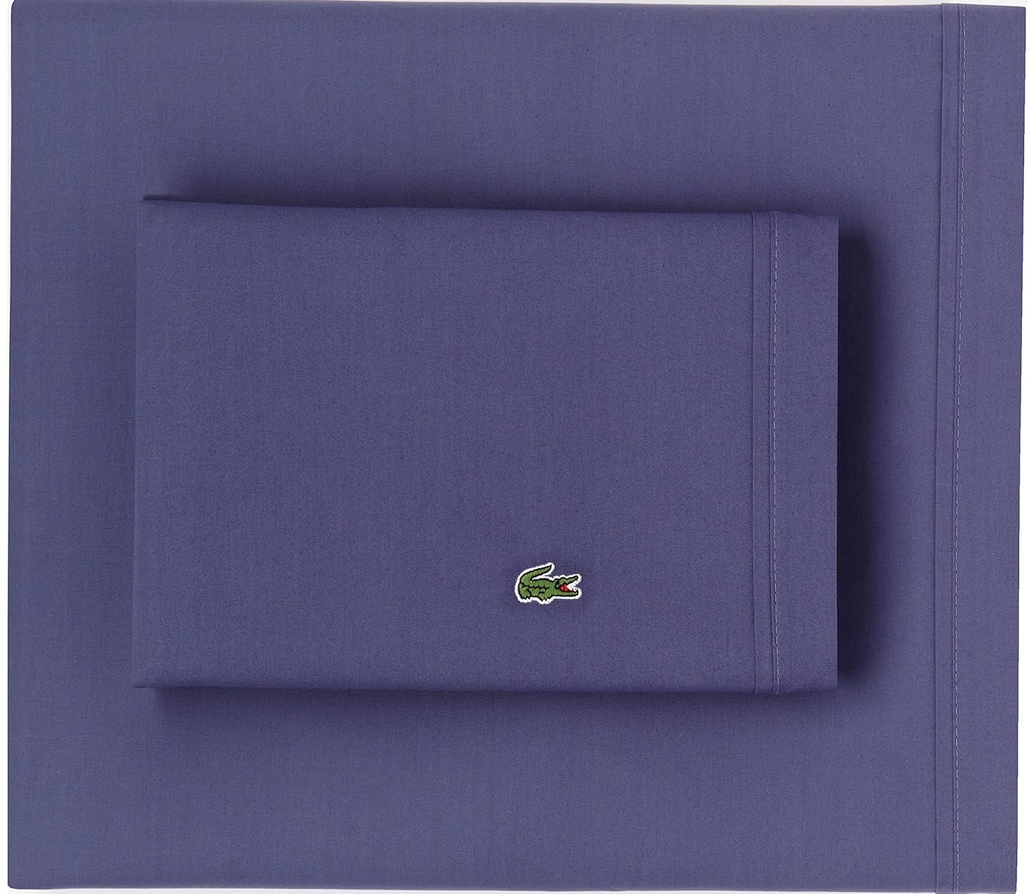 Lacoste Cotton Percale 200 Thread Count 100% Cotton Sheet Set