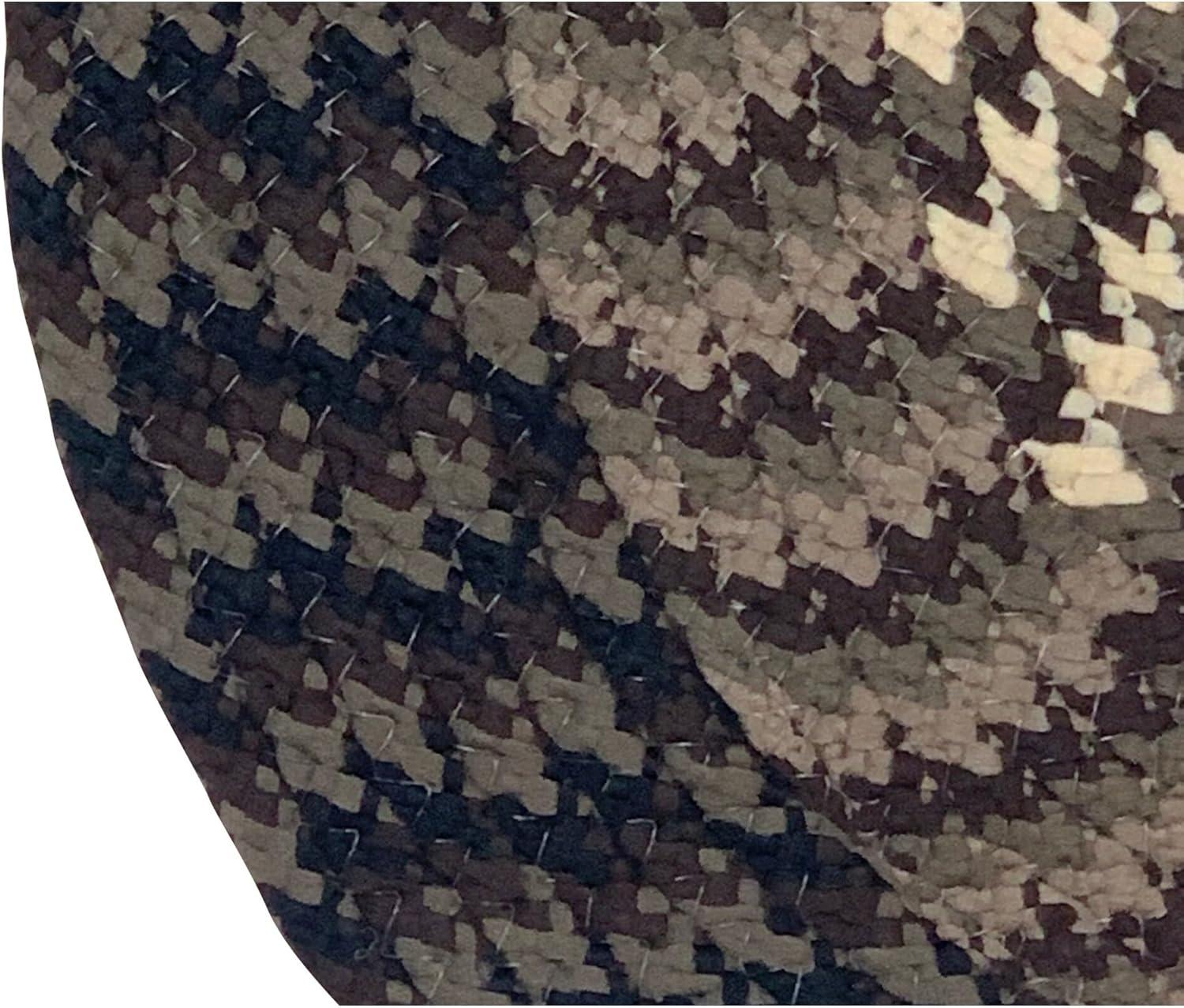 48" x 72" Alpine Collection Chocolate Stripe Reversible Indoor Area Utility Oval Rug - Better Trends