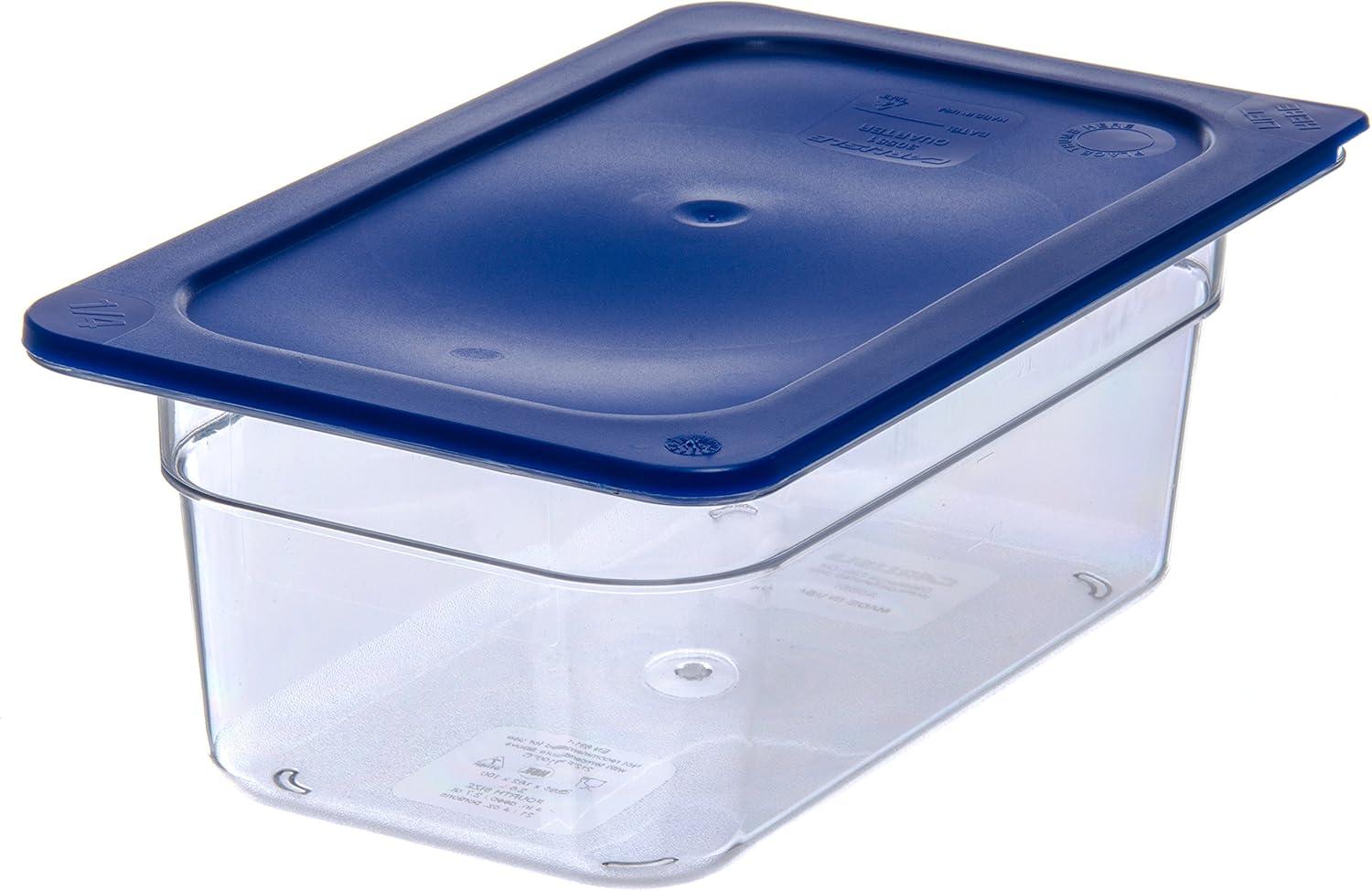 Clear 1/4 Size 4-Inch Deep Plastic Food Pan