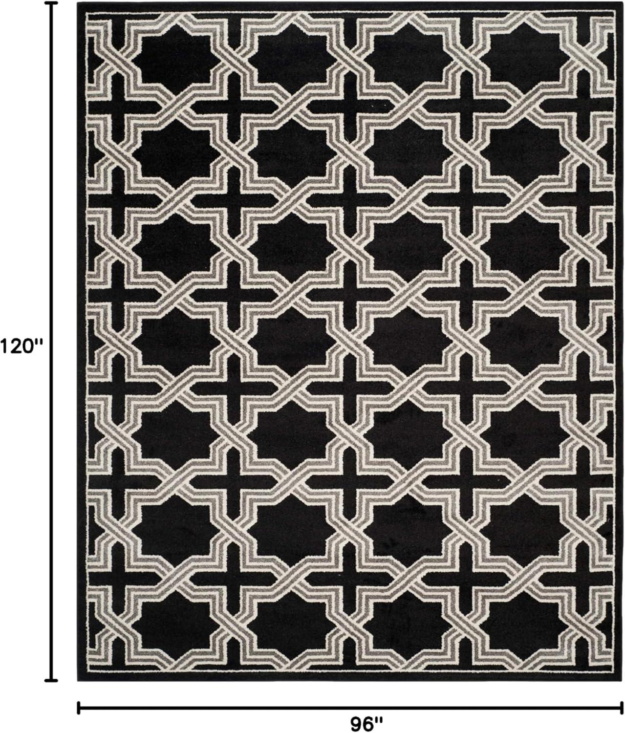 Amherst AMT418 Power Loomed Area Rug - Anthracite/Grey - 8'x10' - Safavieh.