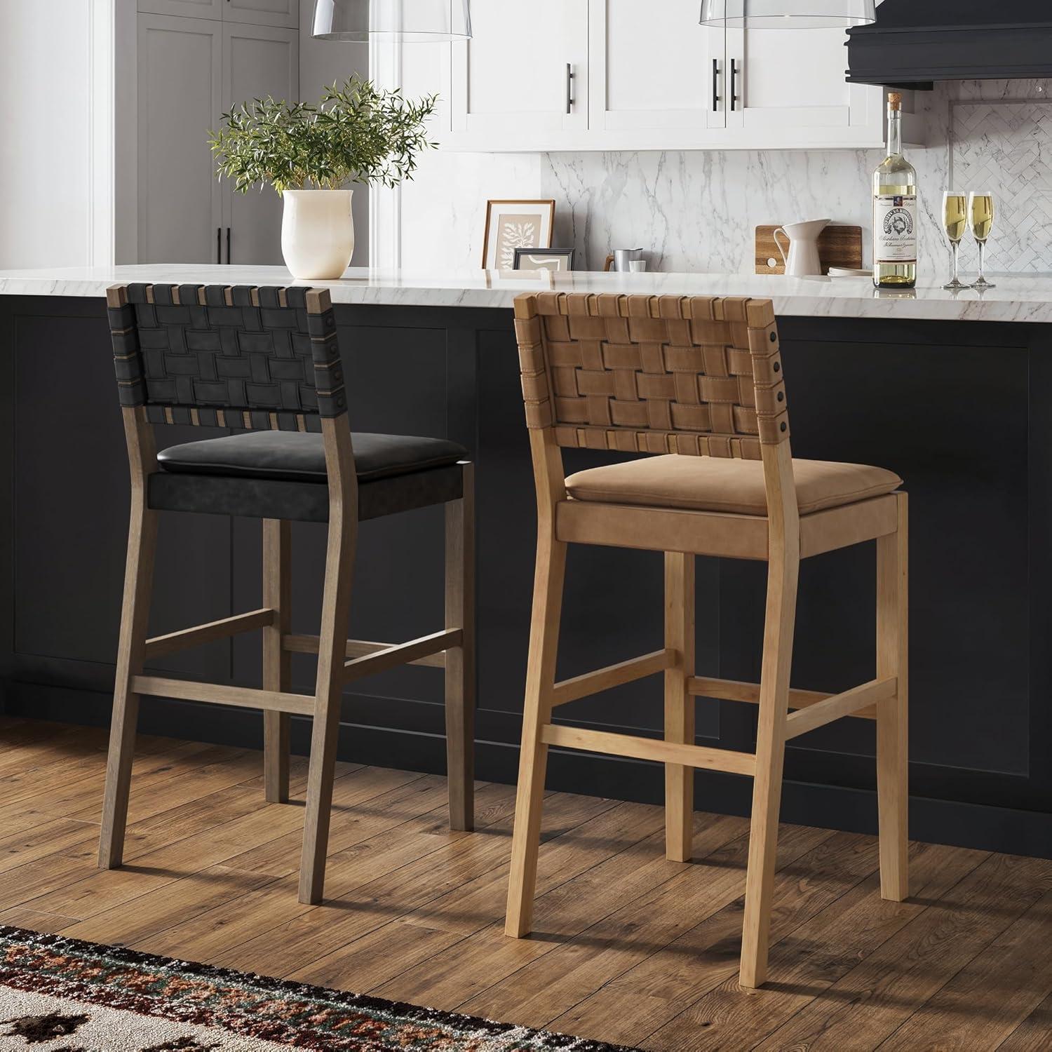 Nathan James Upholstered Stool