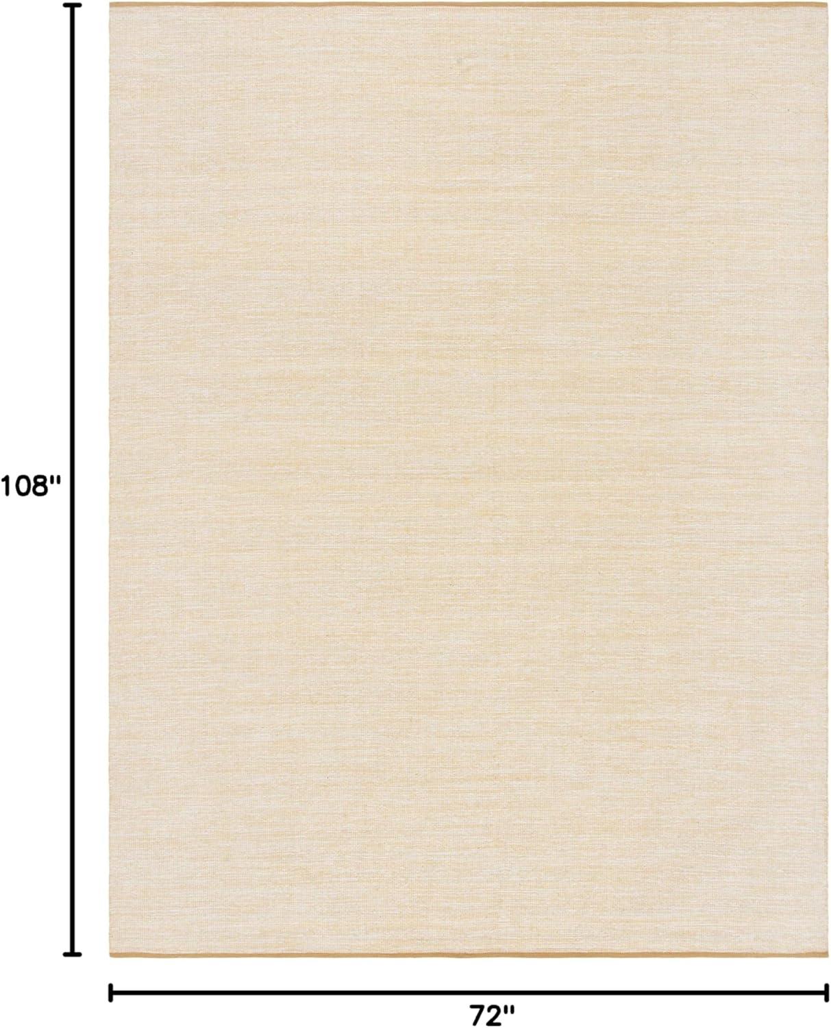 Montauk MTK250 Hand Woven, Flat Weave Indoor Area Rug - Gold - 6'x9' - Safavieh