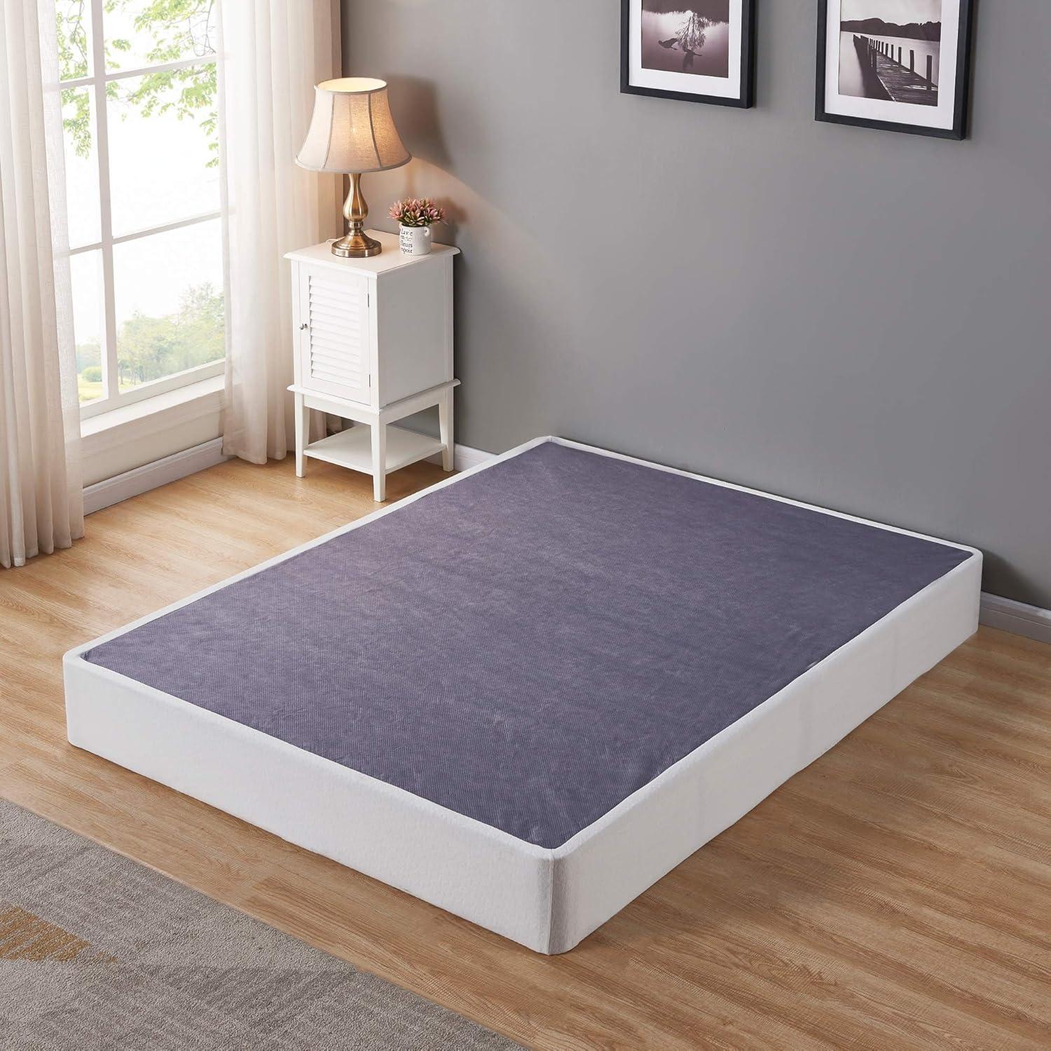 Signature Design by Ashley 10" Mattress Box Spring with Metal Foundation, Twin XL, White