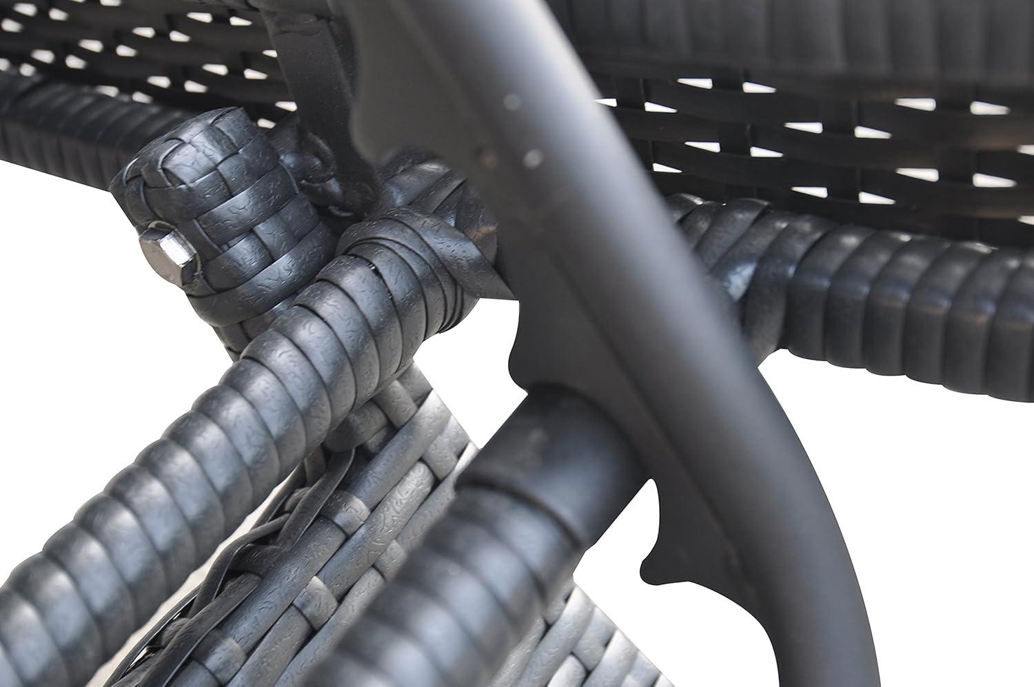 Highland Dunes Thuy Premium All-Weather Wicker Outdoor Armless Lounge Chair