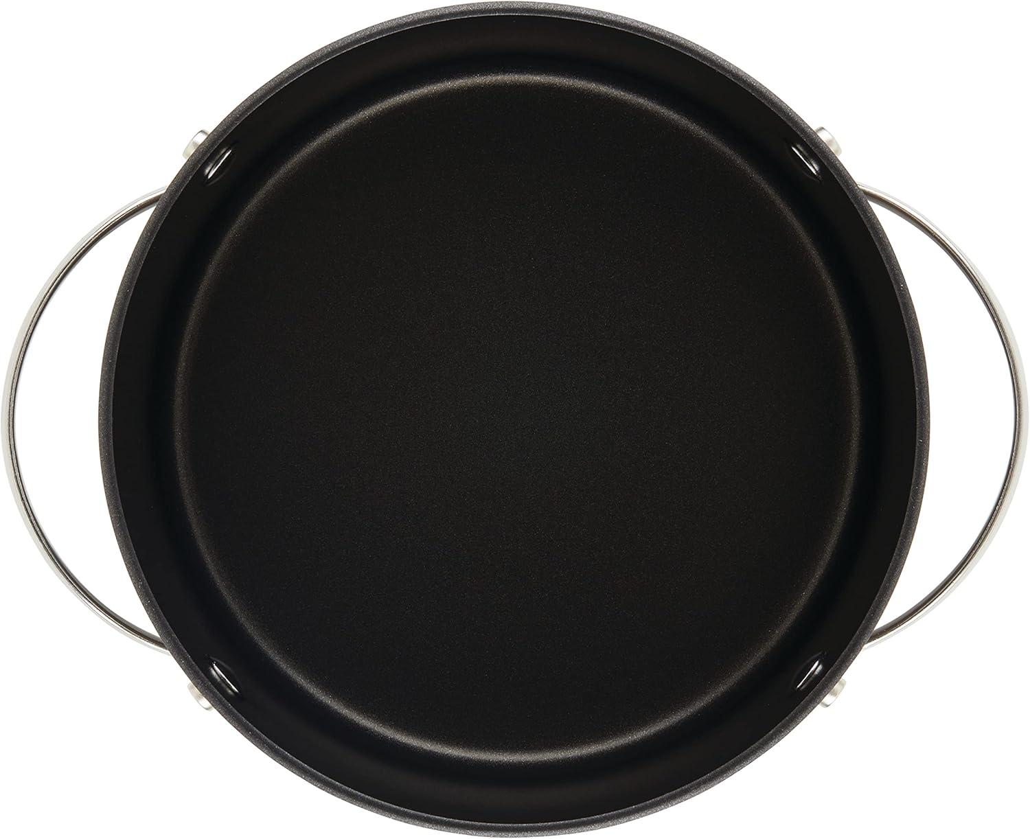 Ayesha Curry Ayesha Curry Professional Hard Anodized Collection Nonstick Stockpot Saucepot with Lid, Charcoal