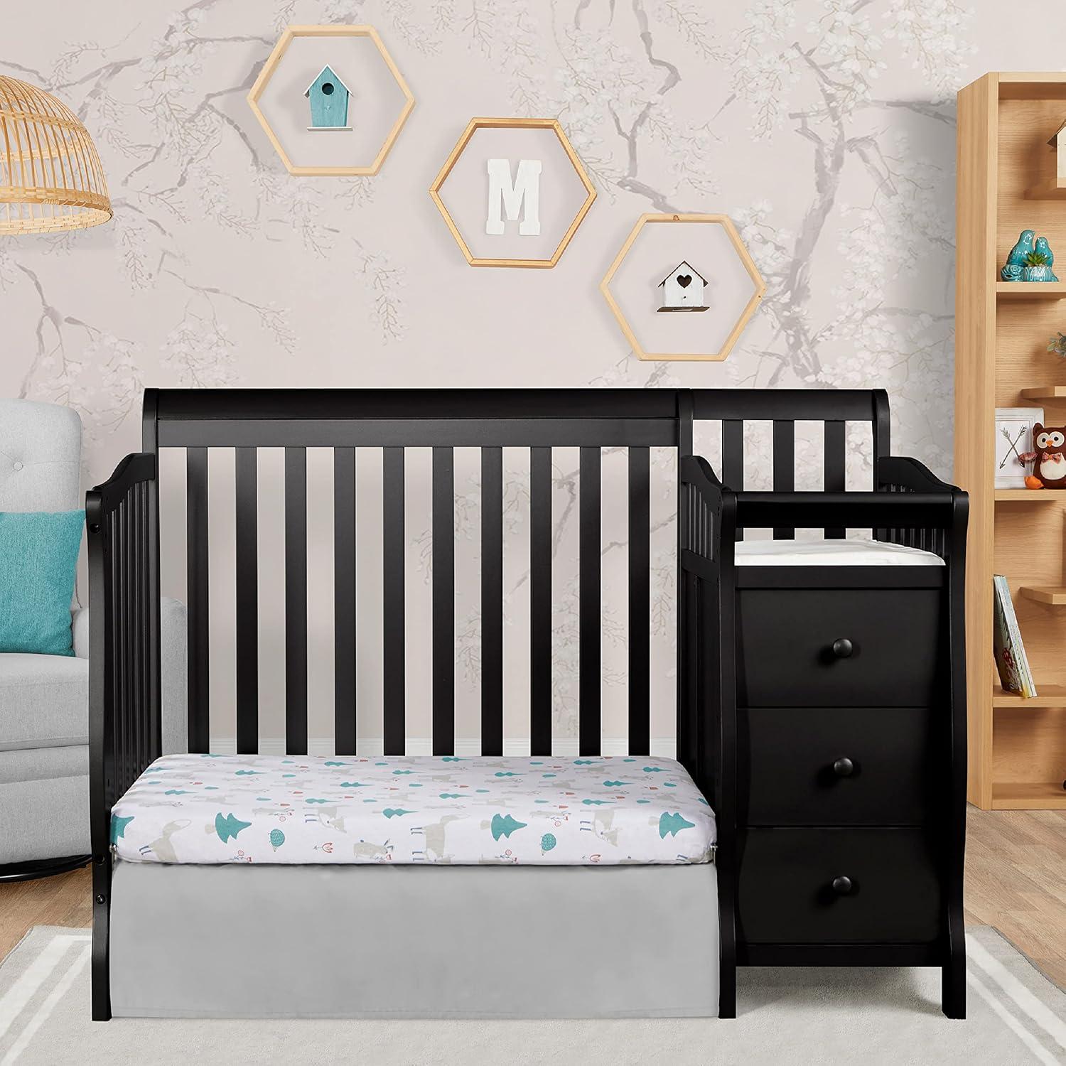 Dream On Me Jayden 4-in-1 Mini Convertible Crib and Changer