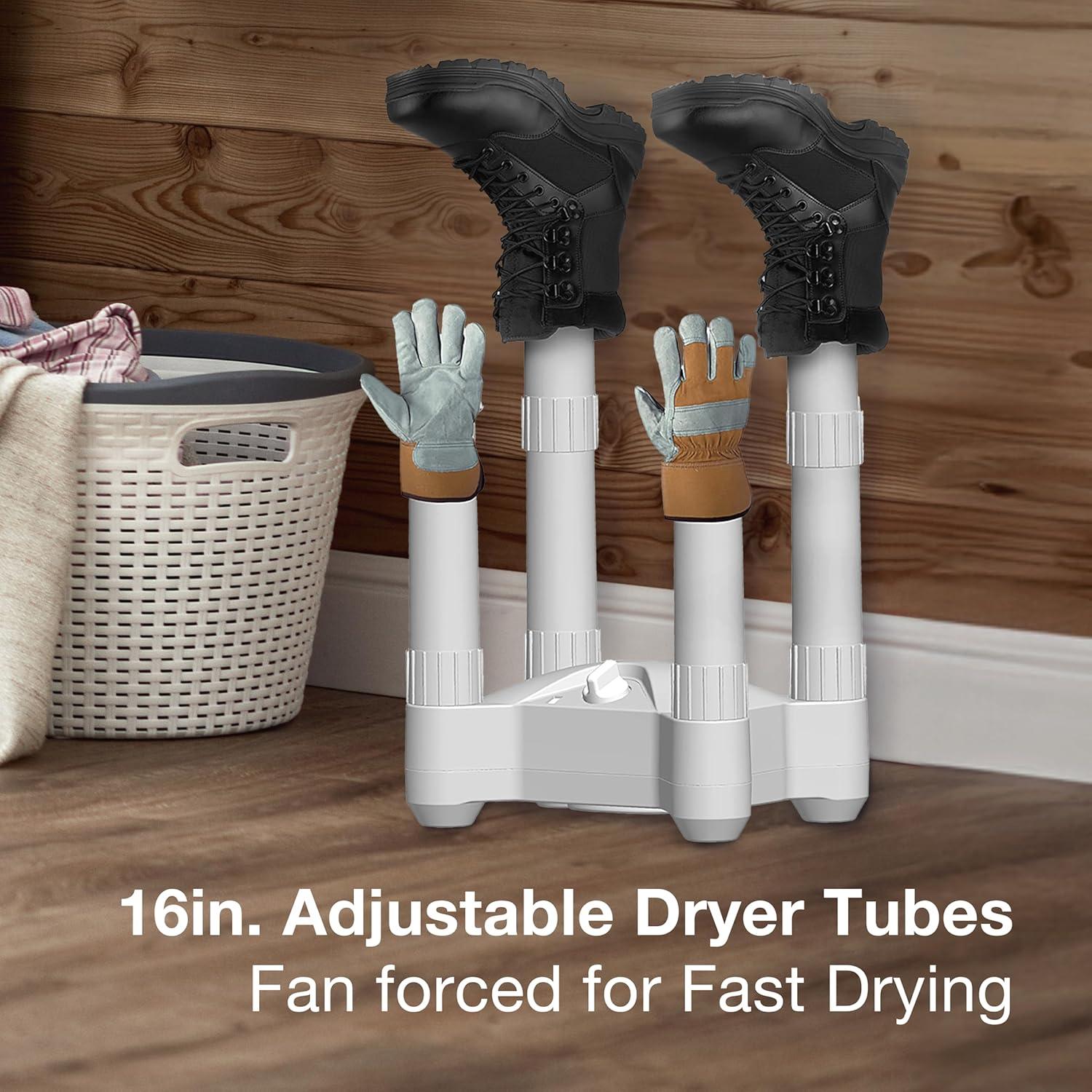 Lifesmart 4-Post Fast Airflow Boot Dryer with Timer, 250-Watt, BD001