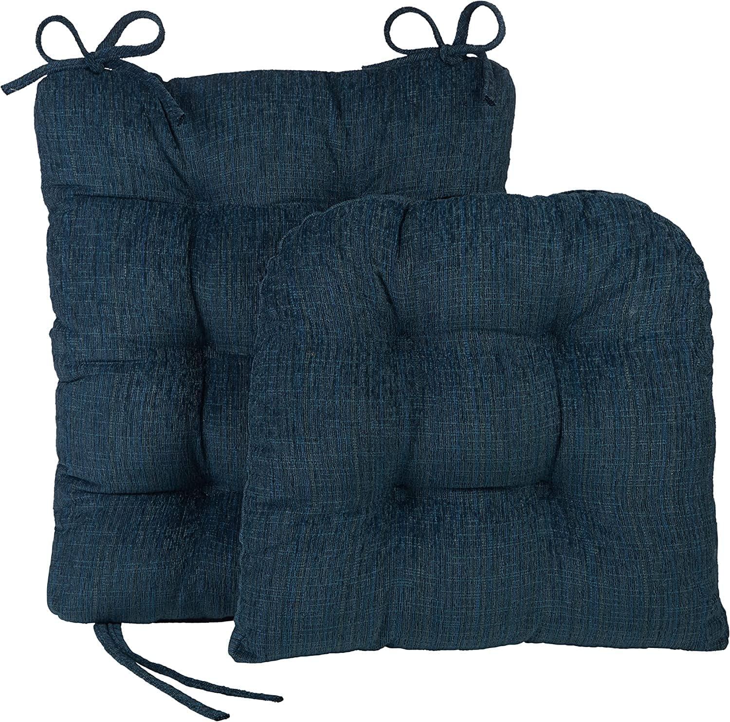 Klear Vu Gripper Polar Chenille Jumbo 2 Pieces Rocking Chair Cushion Set