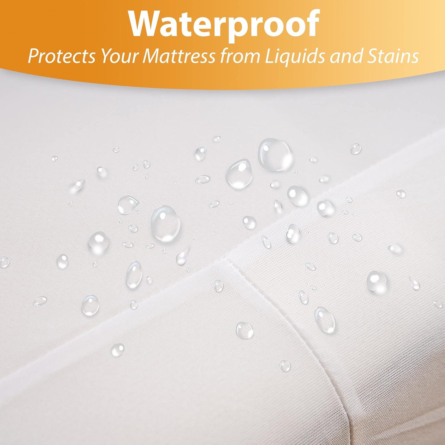 Queen Zippered Waterproof Anti-Allergy Mattress Encasement