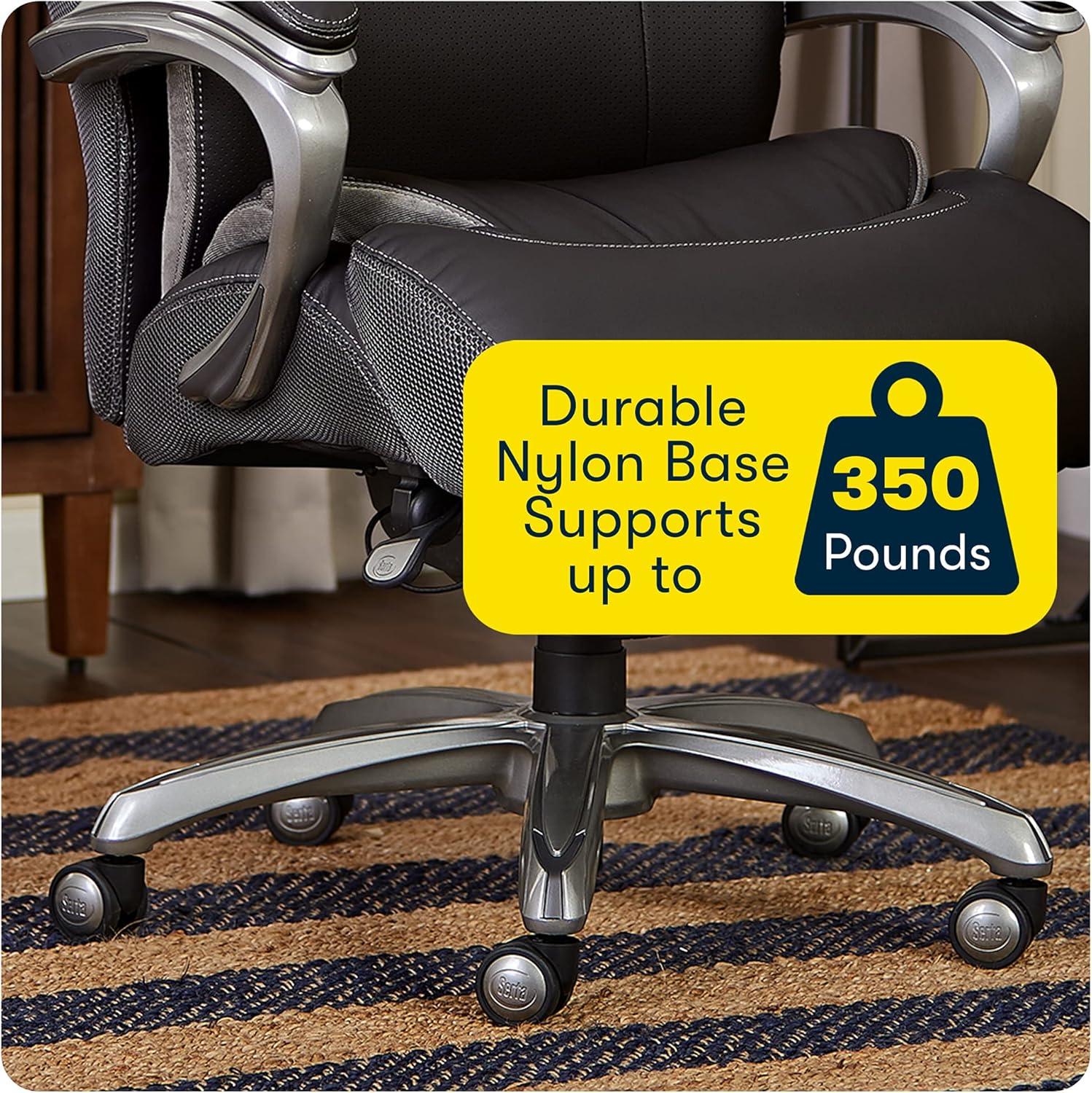 Serta Serta Jackson Big and Tall Executive Office Chair with AIR Technology and Smart Layers