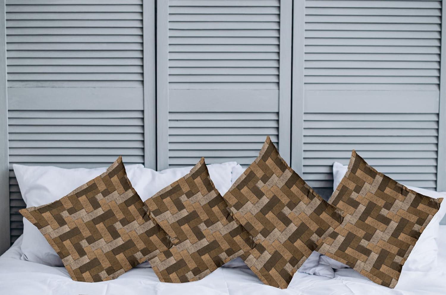 Ambesonne Ambesonne Geometric Reversible Pillow Cover (Set of 4)