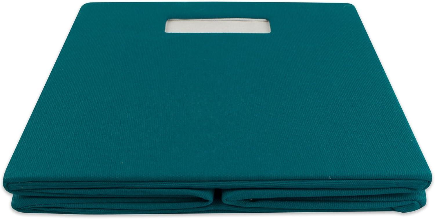 Polyester Cube Solid Teal Square 11x11x11