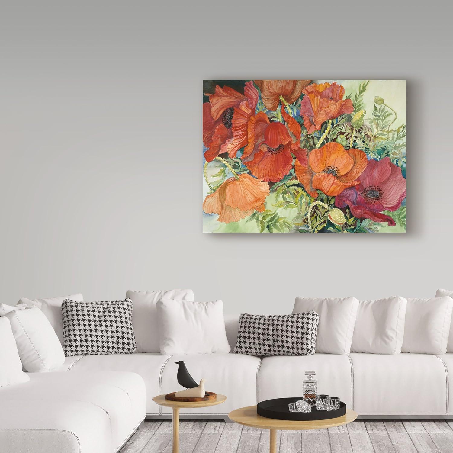 Joanne Porter " Orange Poppies " by Joanne Porter