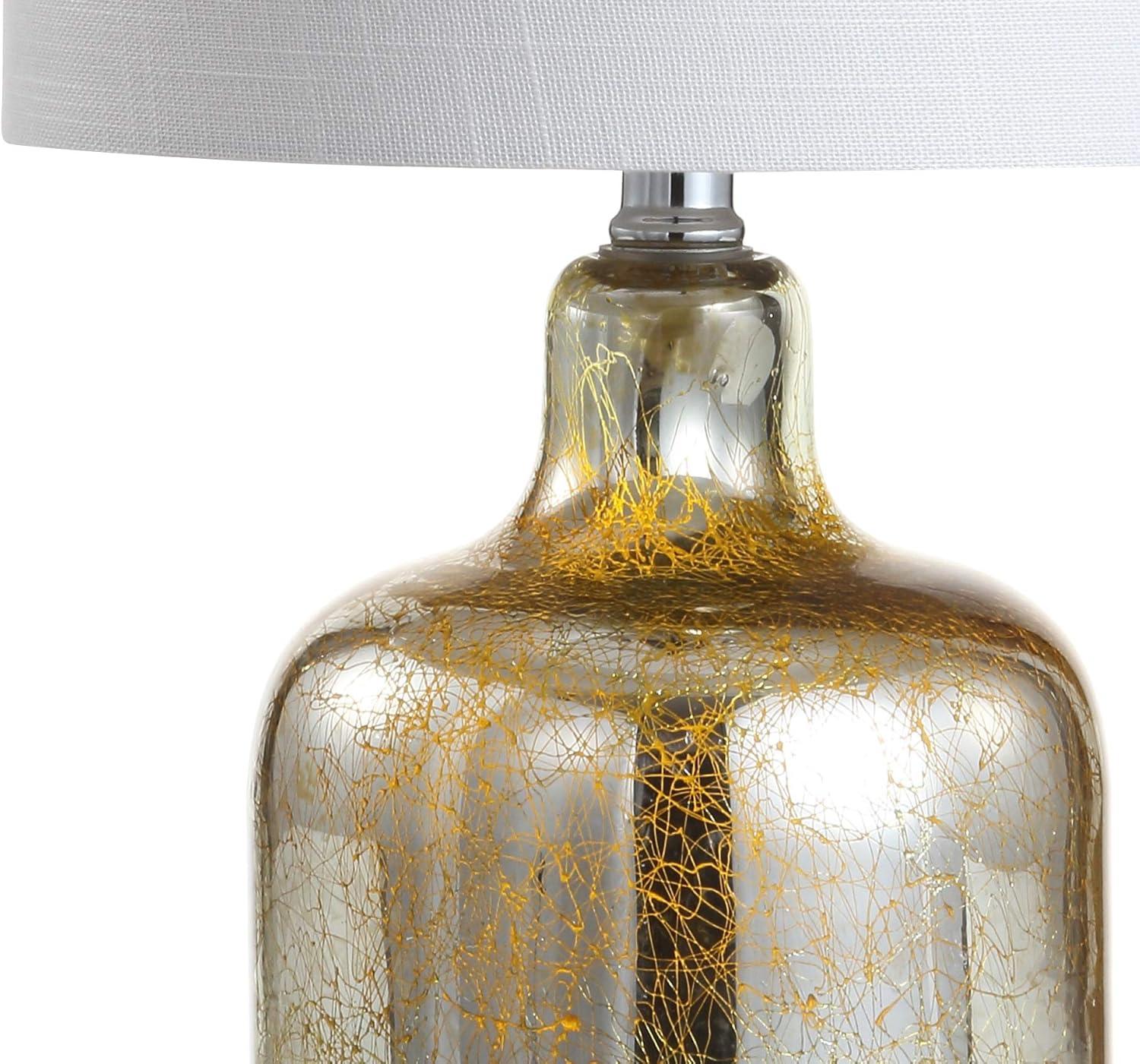 Gemma 19 in. Gold Glass Bell LED Table Lamp