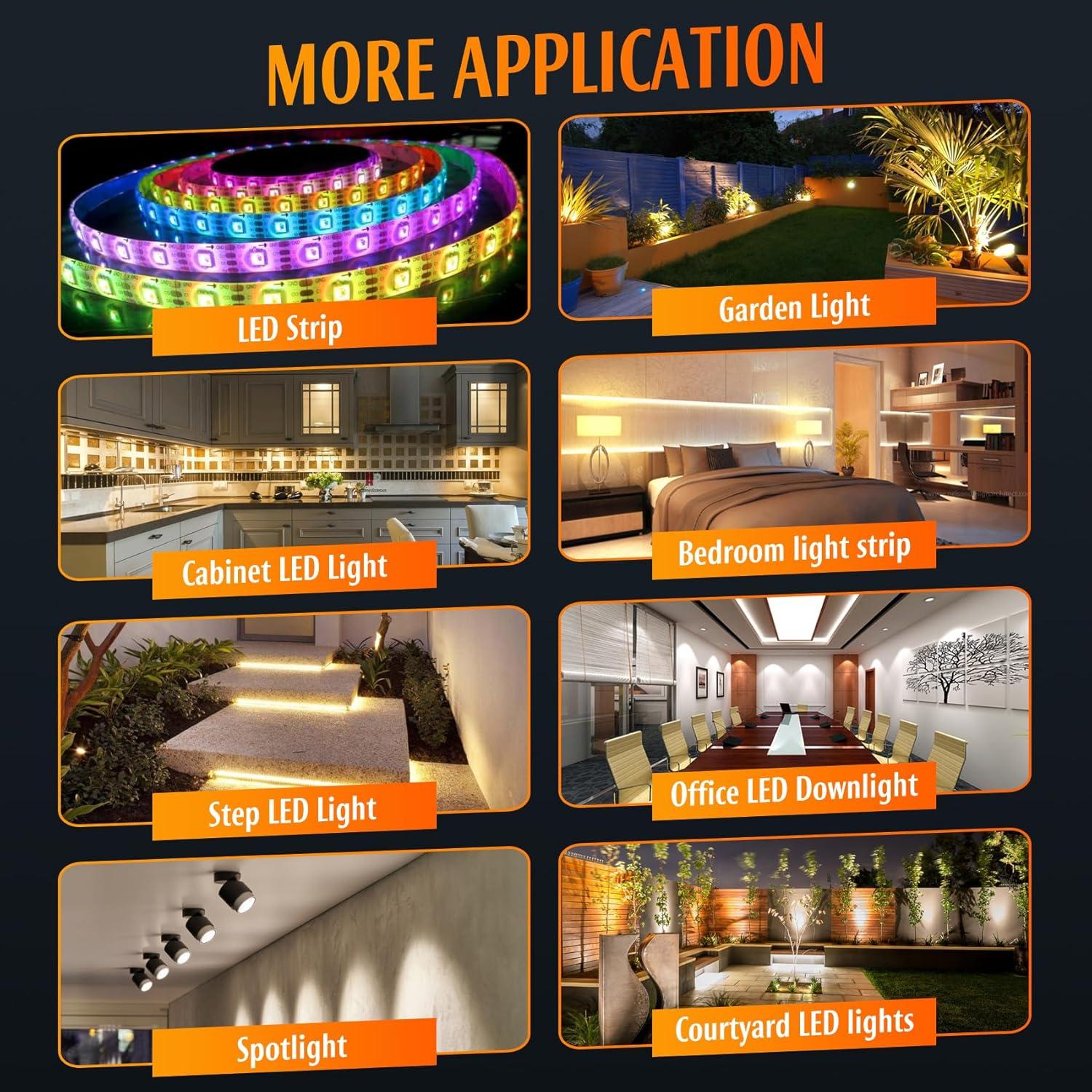 60W Dimmable LED Driver 24V, AC to DC Triac Dimmable Transformer Power Supply, Dimming LED Driver, Compatible with lutron and leviton Dimmer, TRIAC/Phase/0-10V /1-10V/Potentiometer/10V PWM UL Listed