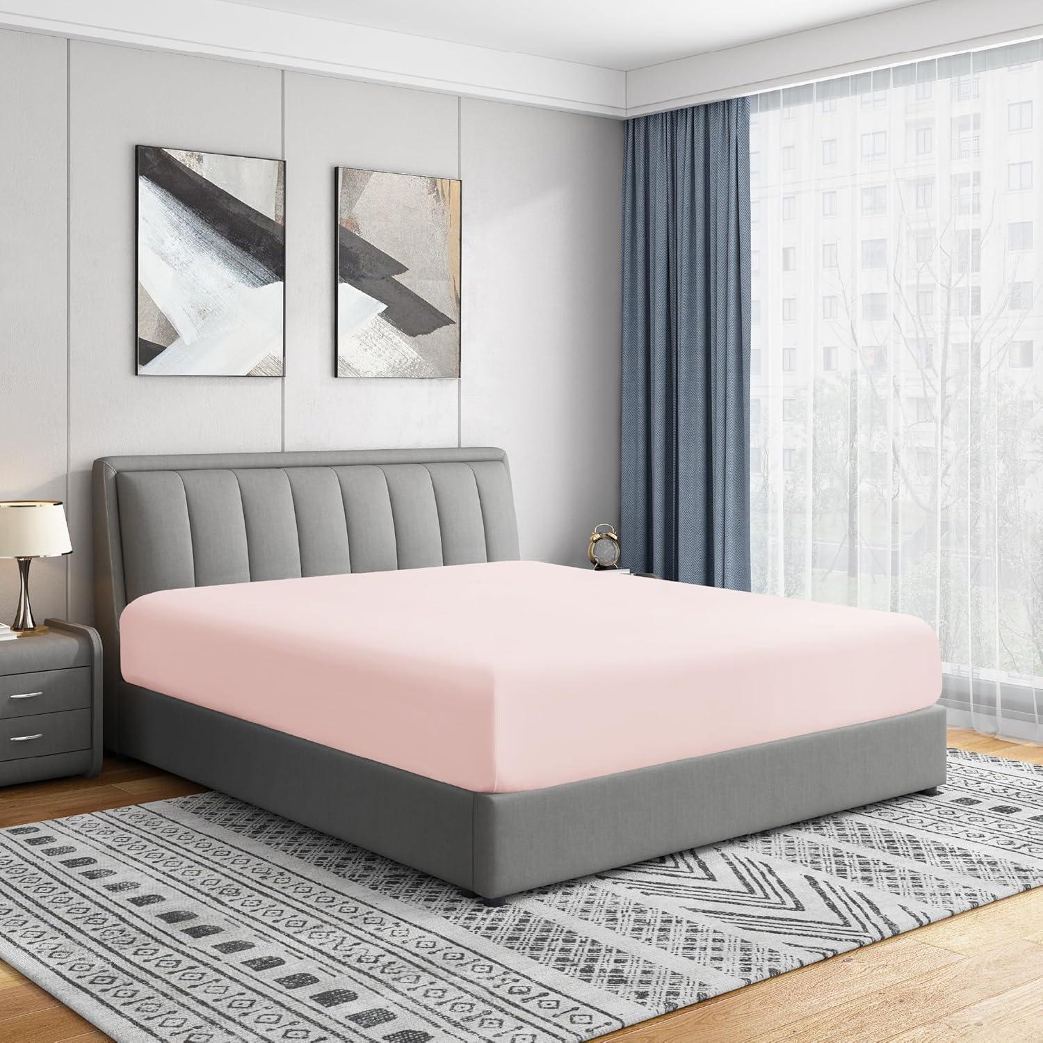 Swift Home 1800 Series 16 Inch Deep Microfiber Fitted Sheet