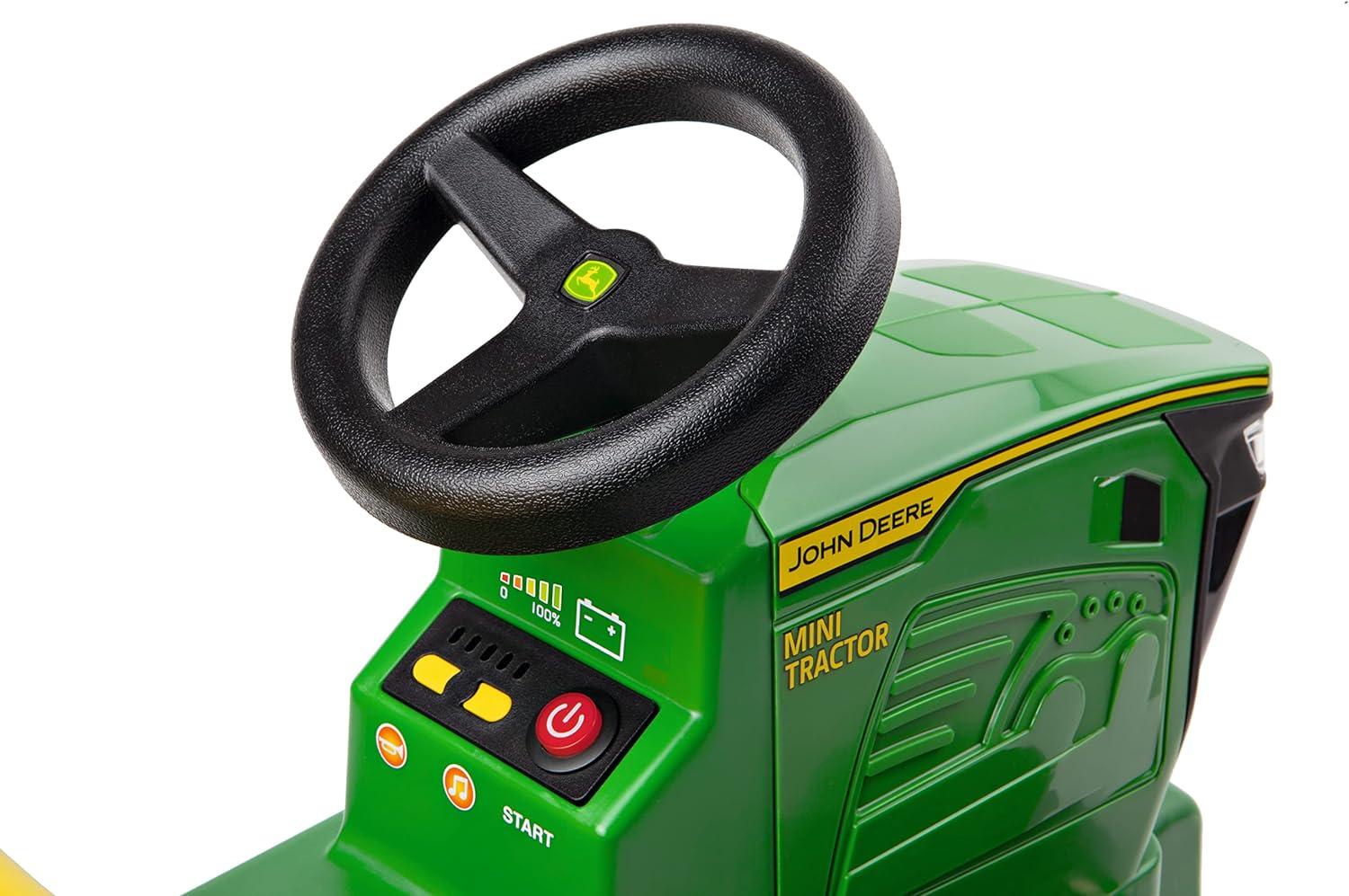 Green 6-Volt John Deere Mini Ride-On Tractor