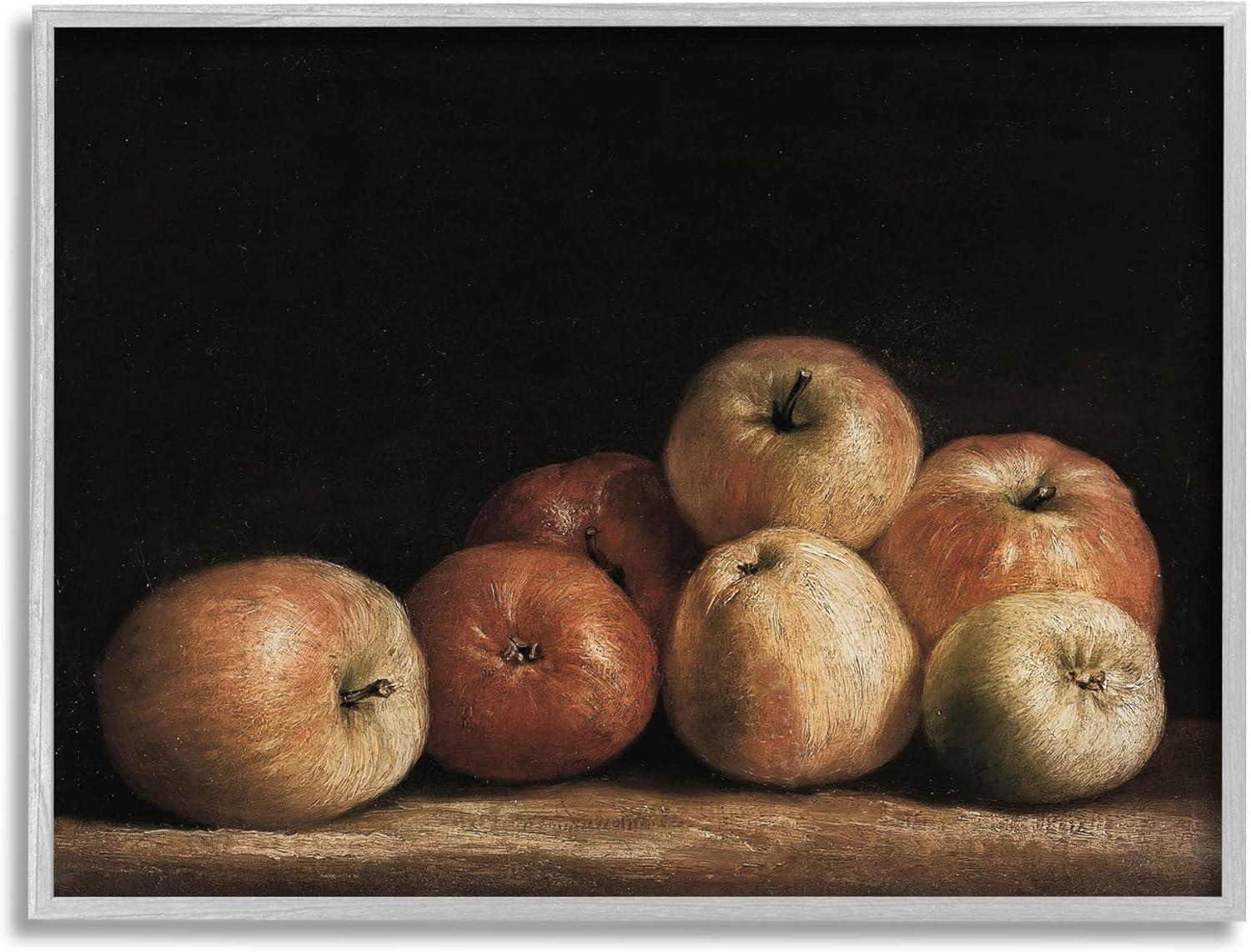 Stupell Industries Classic Apple Vintage Still Life Framed Giclee Art